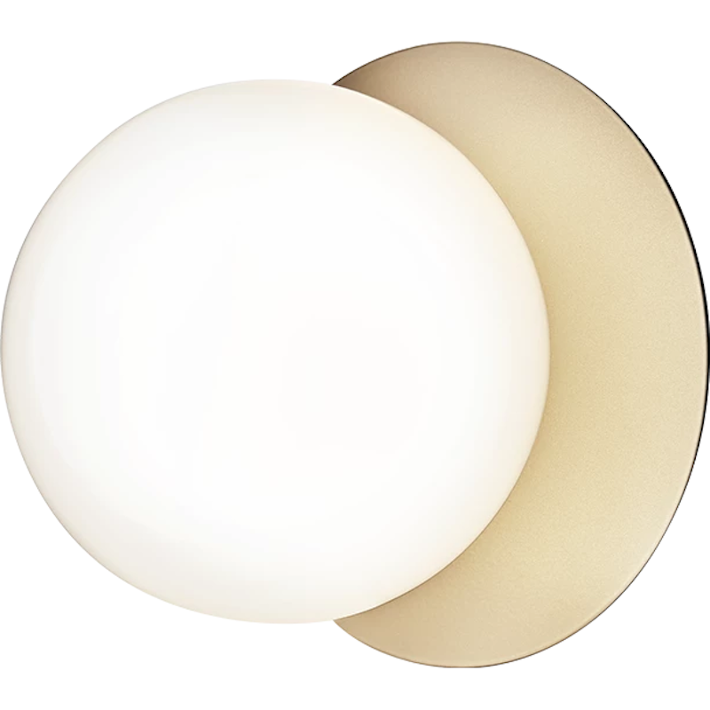 Liila 1 Vägg-/Taklampa 165 mm, Nordic Gold / Opal