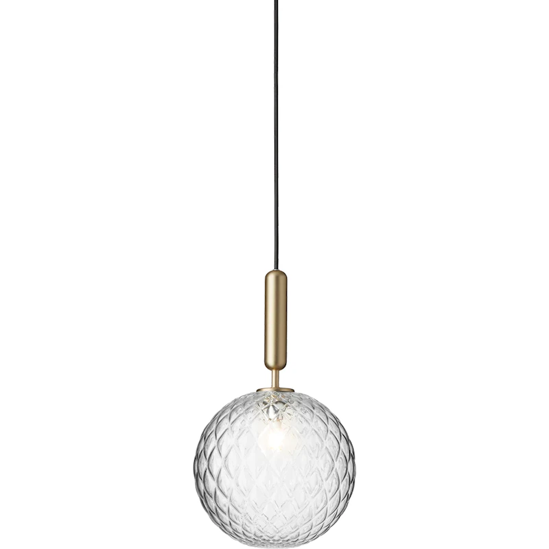 Miira 1 Pendel 200 mm, Mässing / Klar