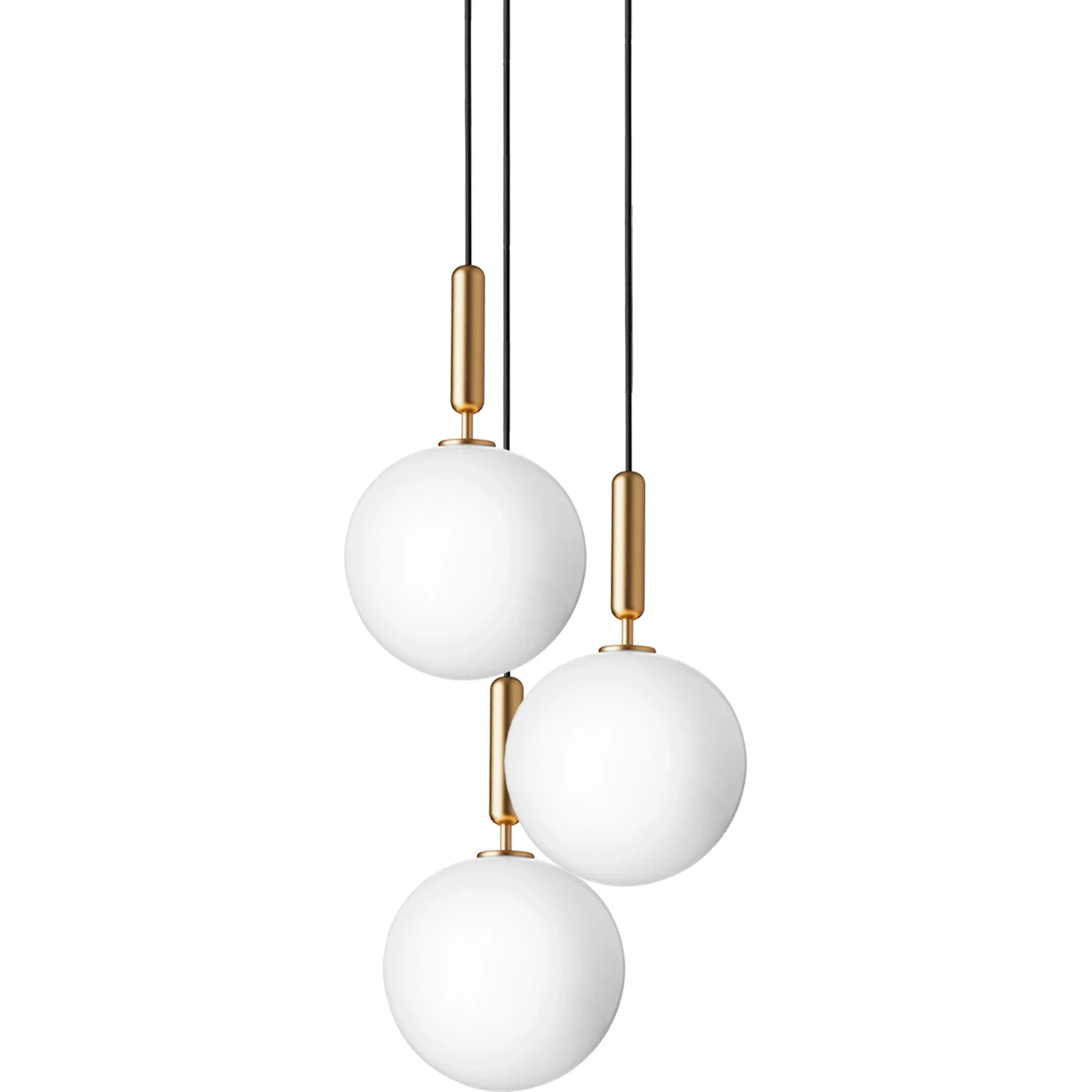 Nuura Miira 3 Ljuskrona 370 Mm / Opal - Ljuskronor & Takkronor Glas Mässing