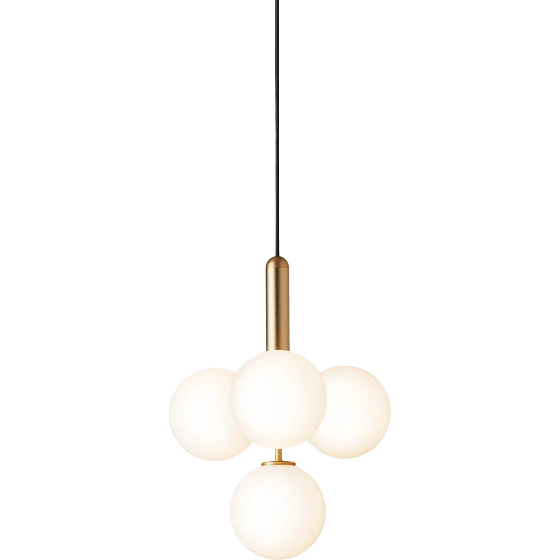 Nuura Miira 4 Ljuskrona / Opal - Ljuskronor & Takkronor Glas Mässing