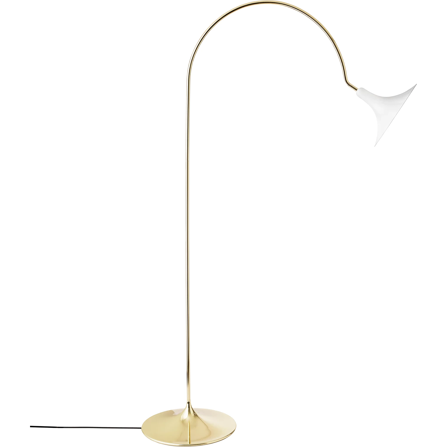 Nuura Petalii Golvlampa / M&auml;ssing - Golvlampor Metall Vit
