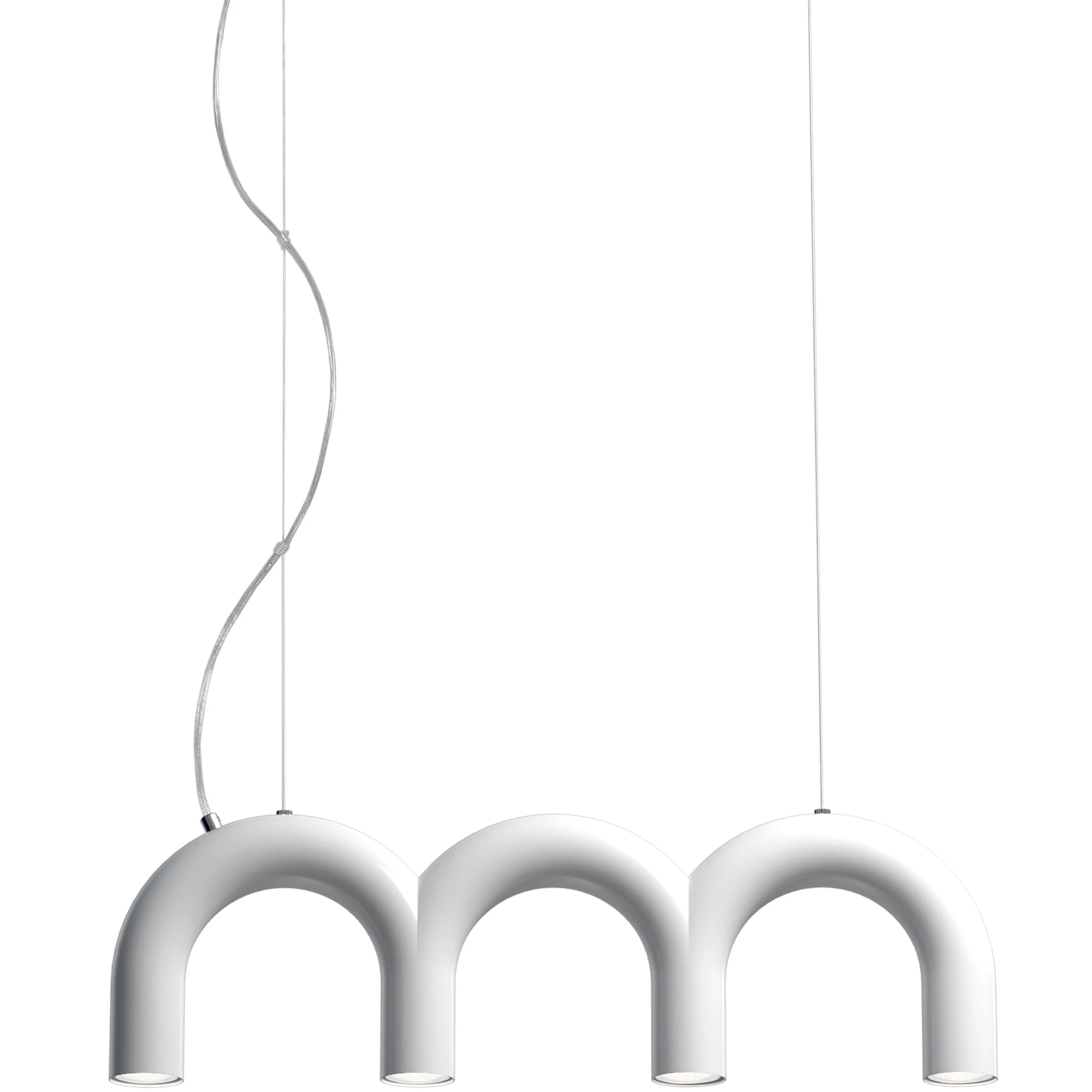 Oblure Arch Triplette Pendel - Pendellampor Metall Vit