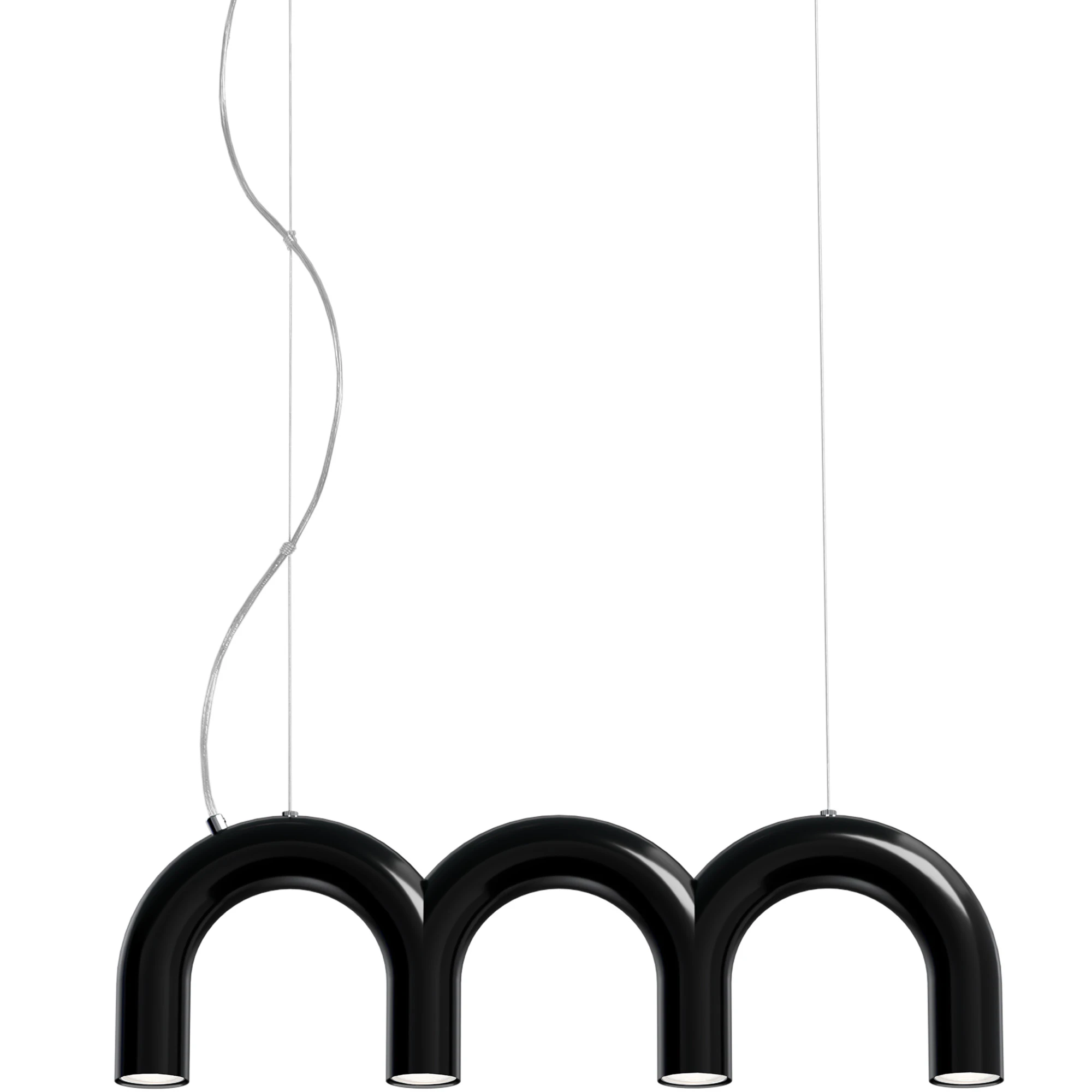 Oblure Arch Triplette Pendel - Pendellampor Metall Svart