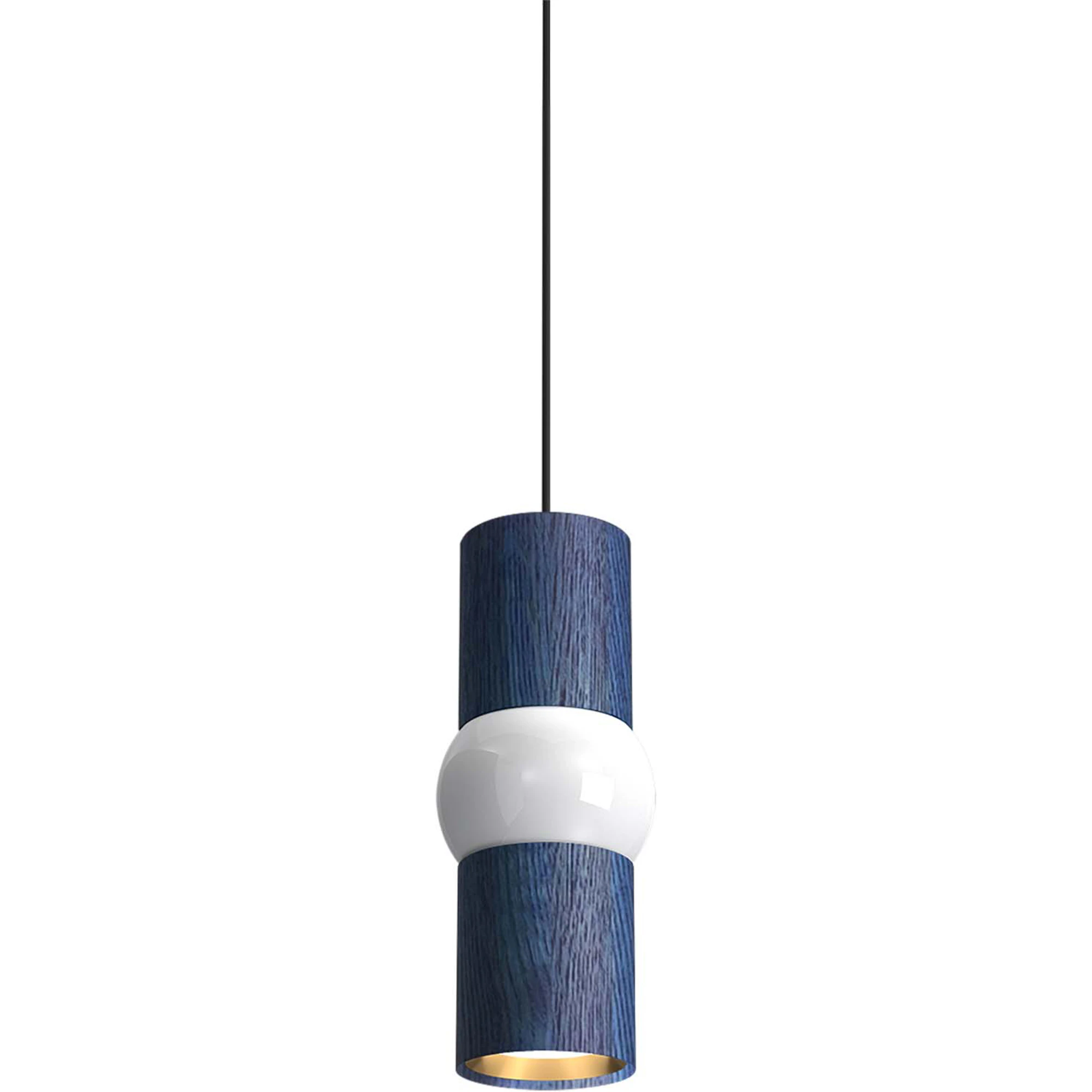 Oblure Lightbone Pendel Liten - Pendellampor Massiv Ek Blå Ek