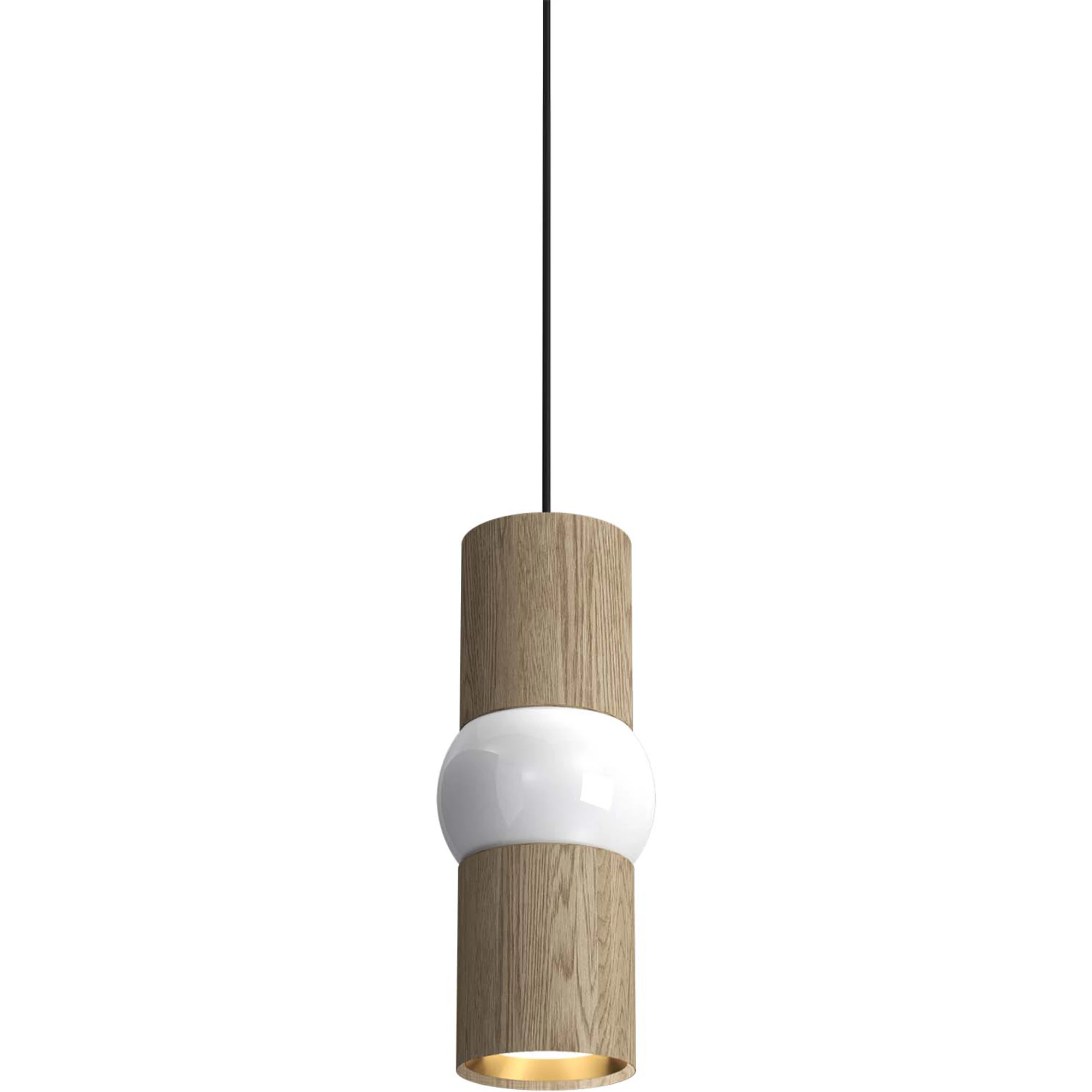 Oblure Lightbone Pendel Liten - Pendellampor Massiv Ek Naturlig Ek