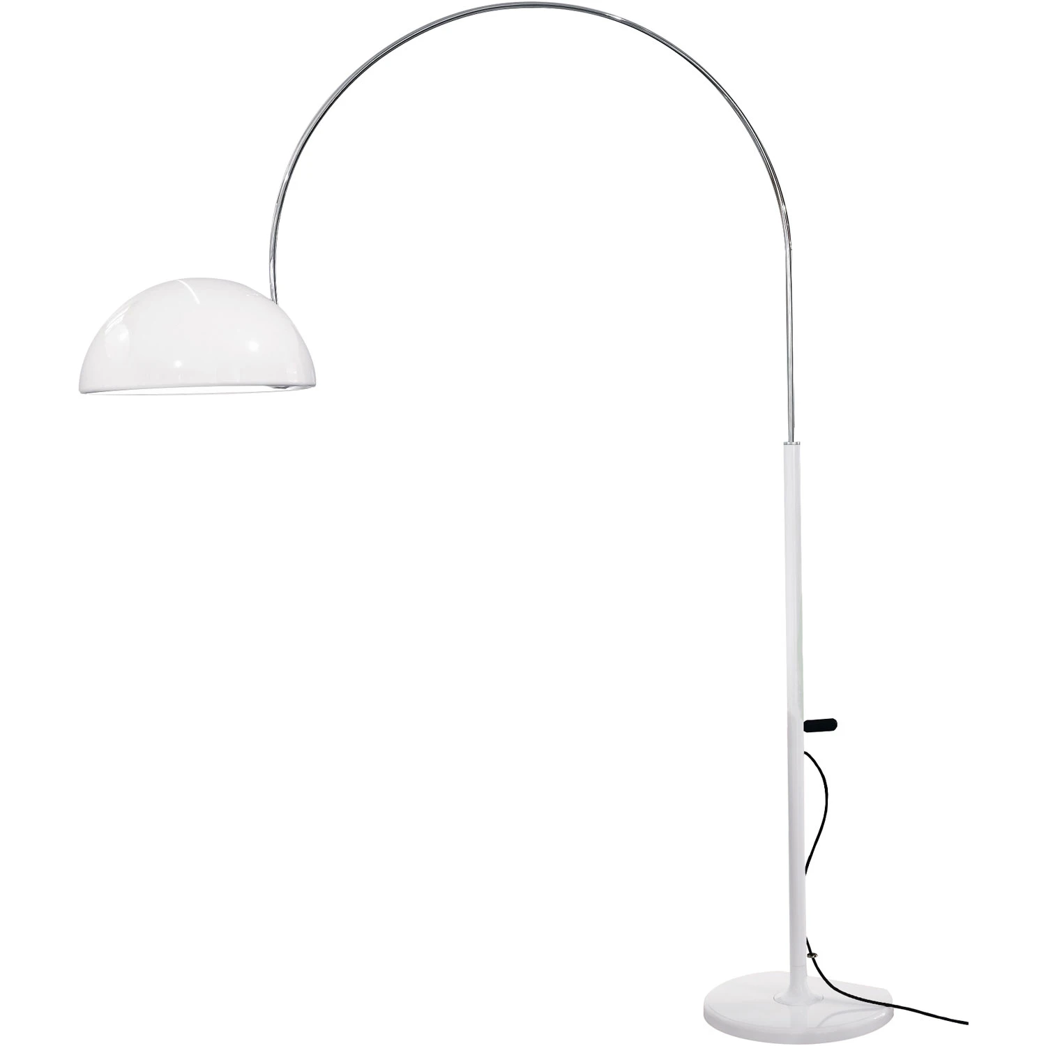 Oluce Coup&eacute; 3320r Golvlampa - Golvlampor Aluminium Vit