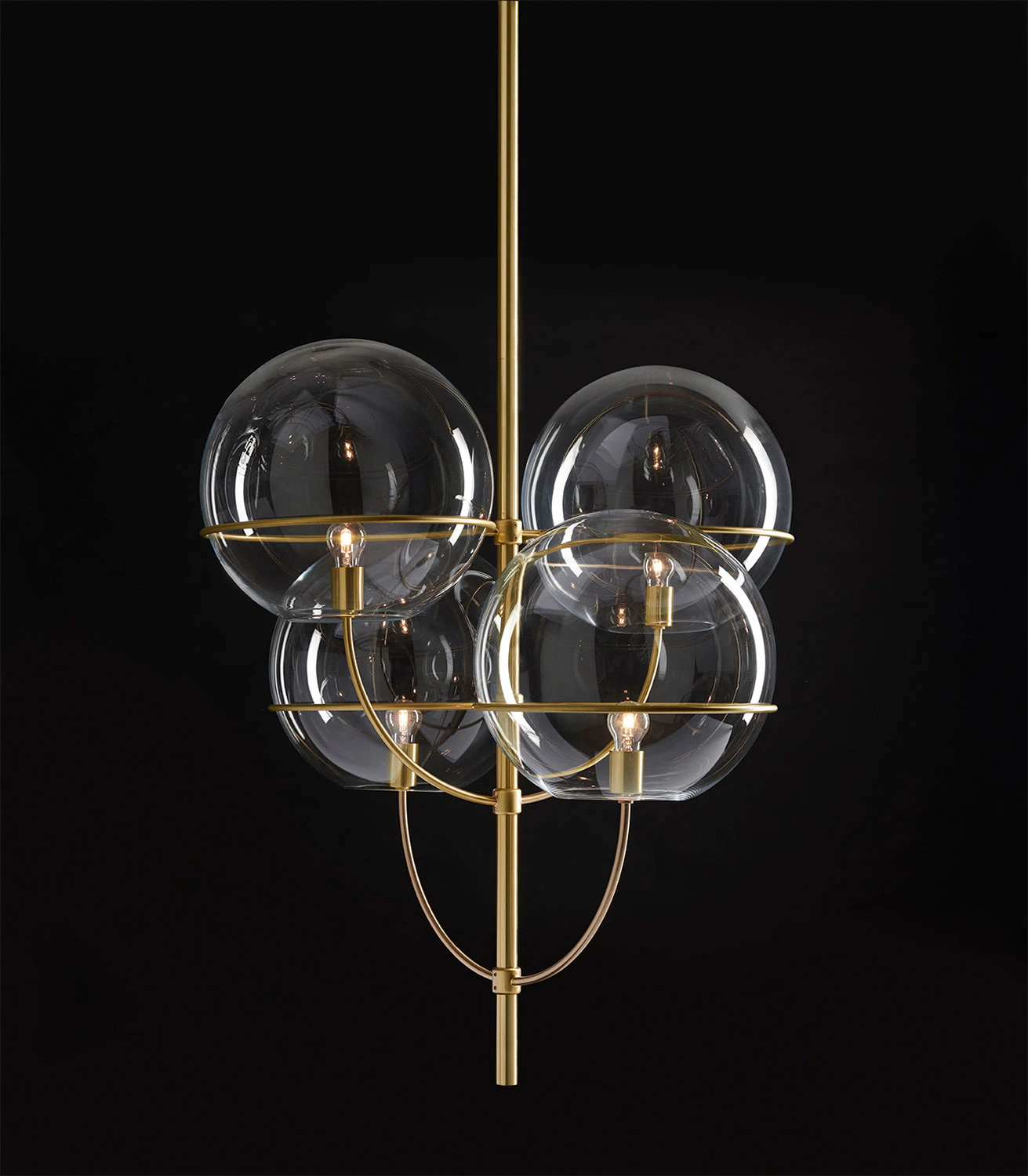 Oluce Lyndon Taklampa, satin gold från Oluce, bild 4