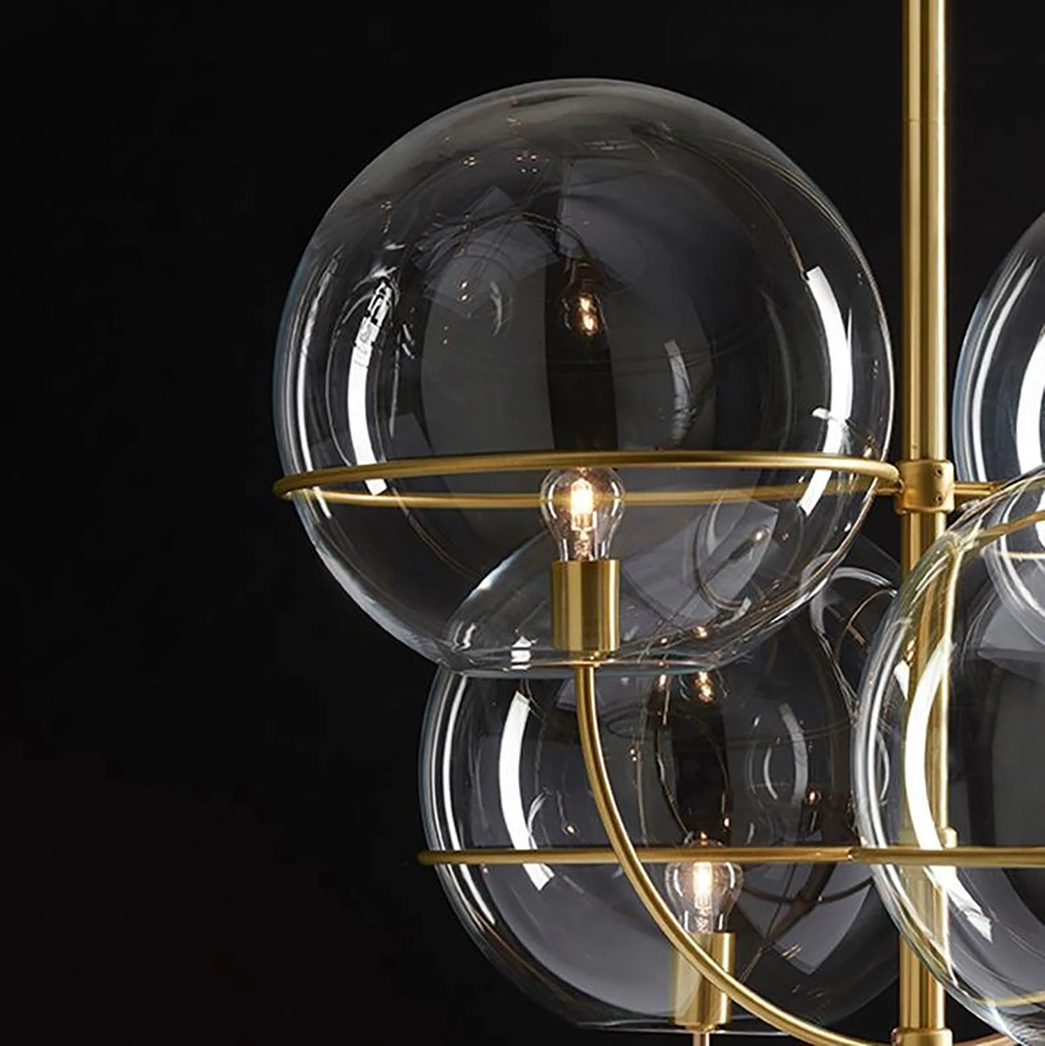 Oluce Lyndon Taklampa, satin gold från Oluce, bild 3