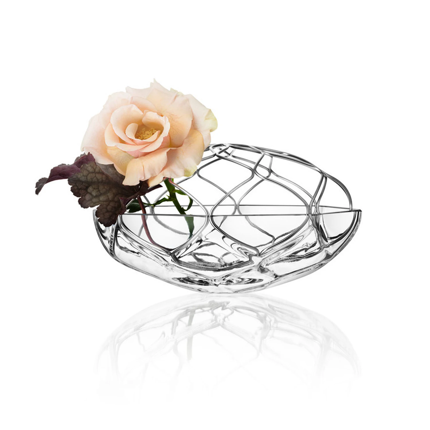 Orrefors Bloom Vas - Vaser Metall Klar