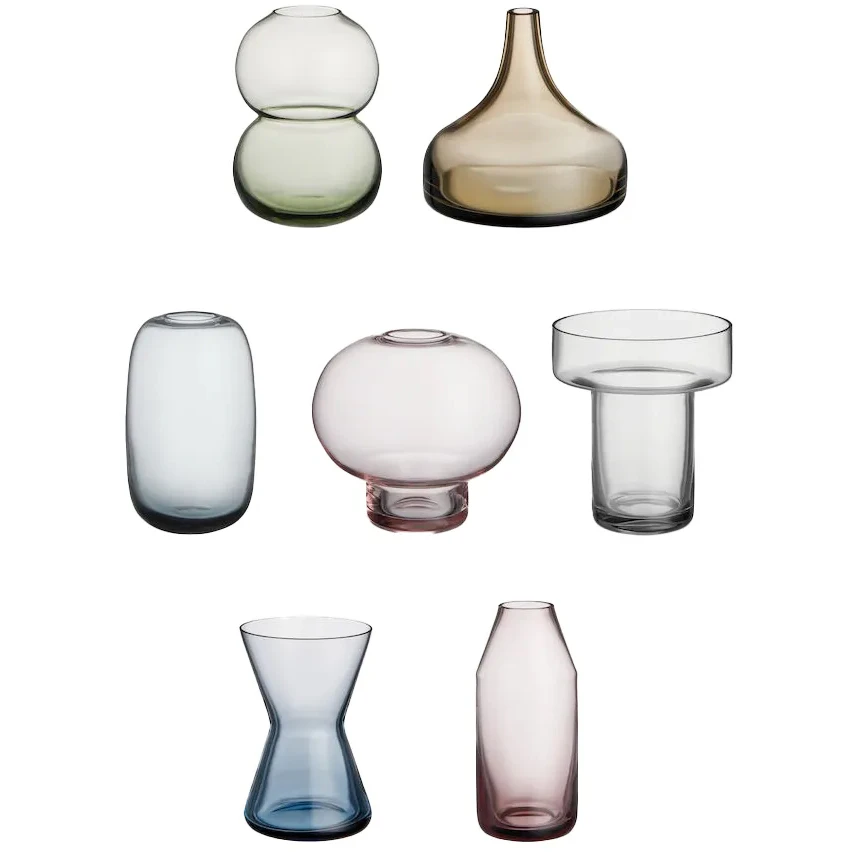Orrefors Midsummer Minivaser 7-pack - Vaser Glas Multi