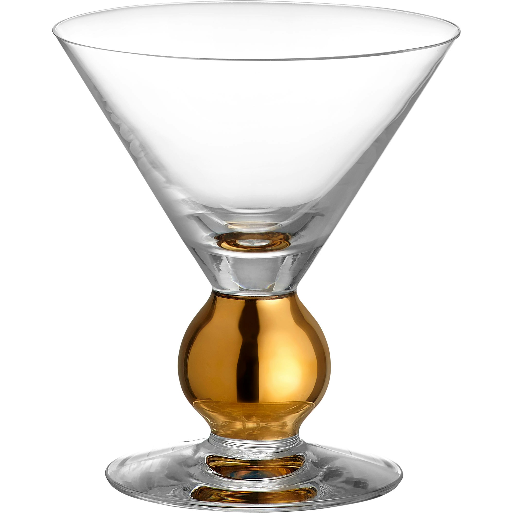 Orrefors Nobel Martini/champagneglas 23 Cl - Champagneglas Munbl&aring;st Glas Guld