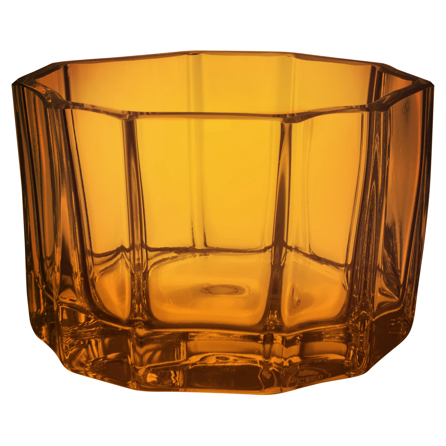 Orrefors Reed Ljuslykta 45 Mm Amber - Ljuslyktor Glas B&auml;rnsten