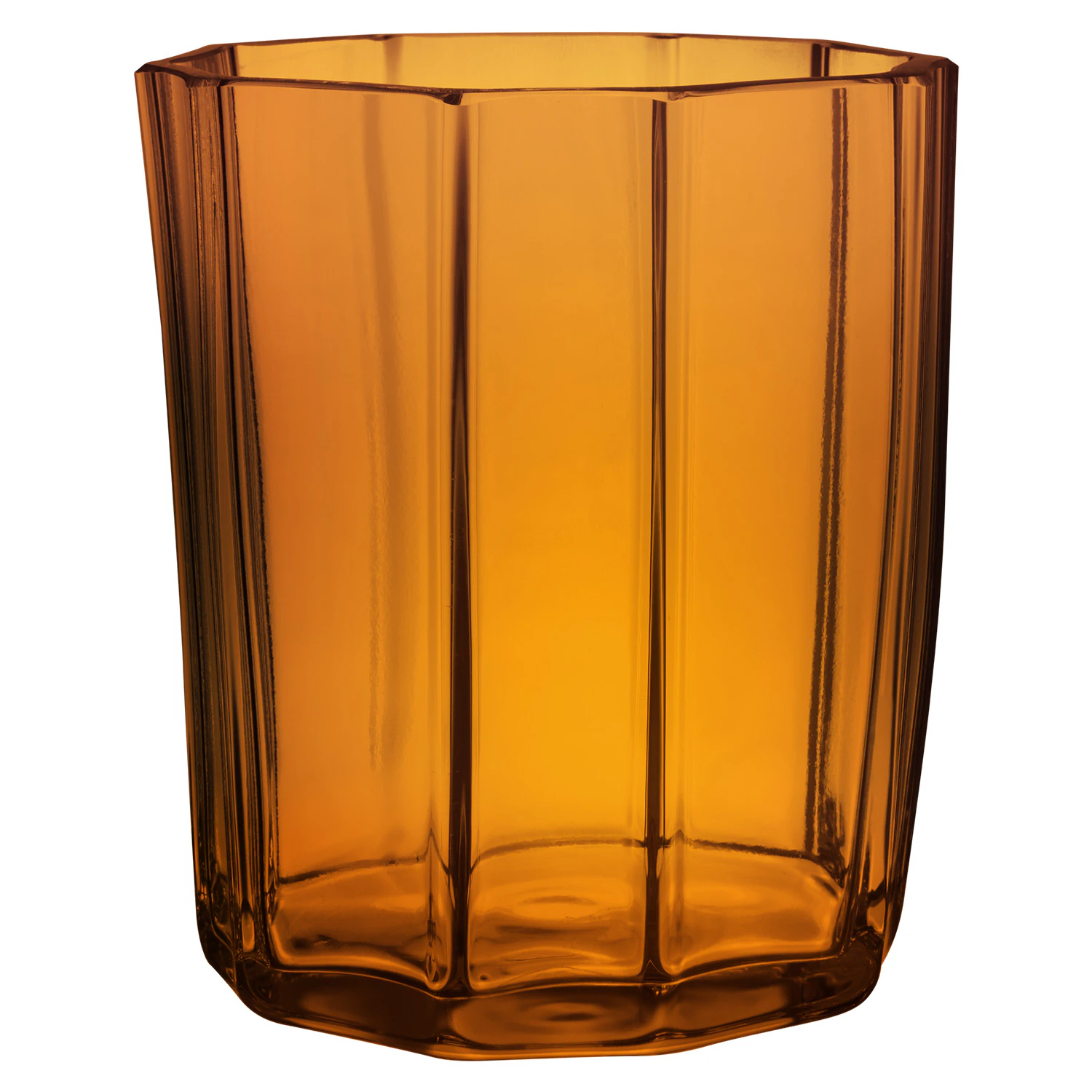 Orrefors Reed Ljuslykta 85 Mm Amber - Ljuslyktor Glas B&auml;rnsten