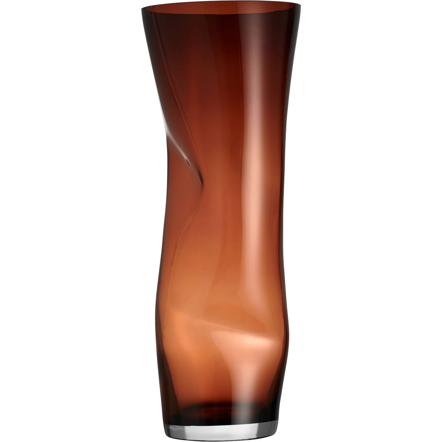 Orrefors Squeeze Vas 50 Cm Sunset Brown - Vaser Glas Brun