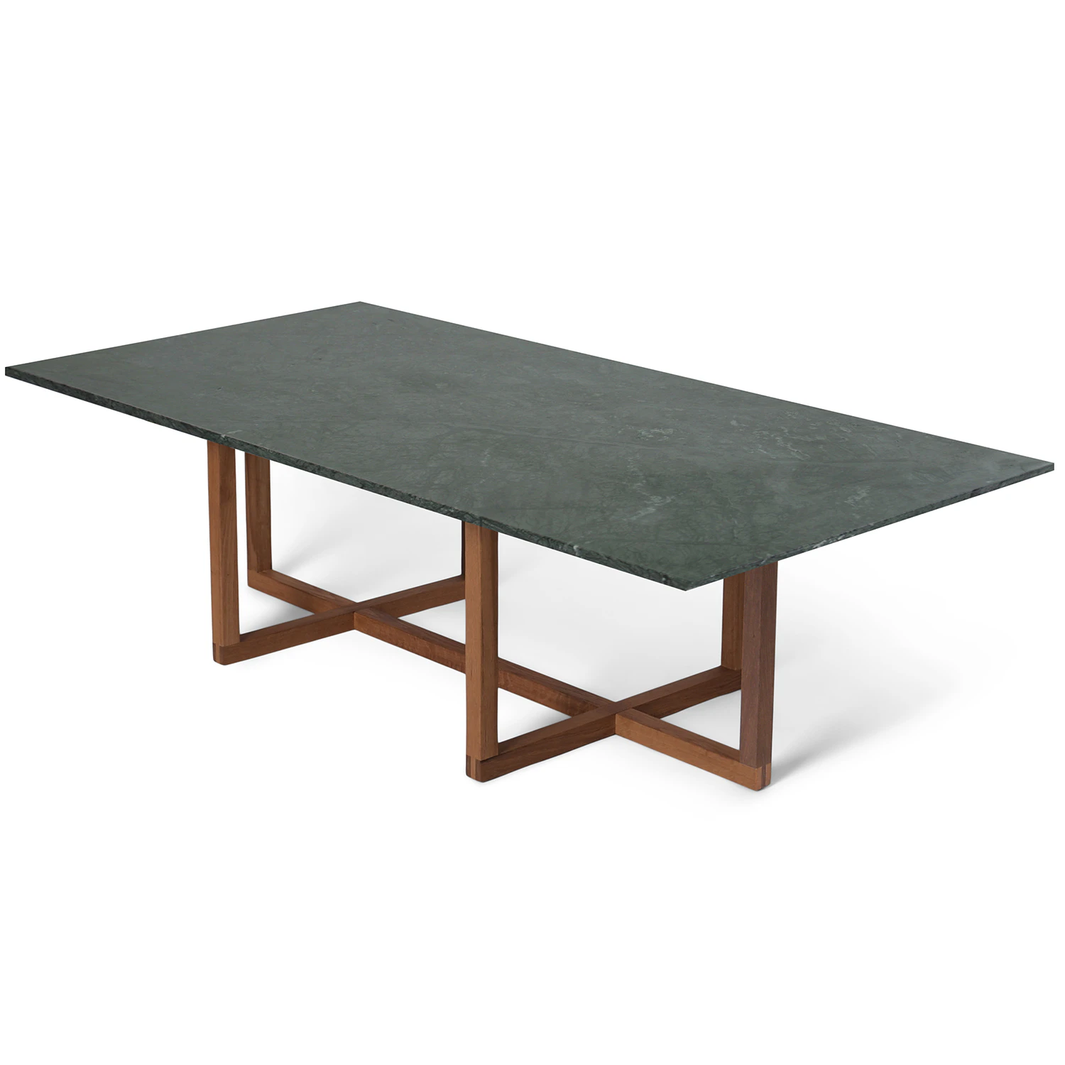 ox denmarq ninety soffbord 120x60x40 cm smoked oak/green indio - soffbord marmor grön