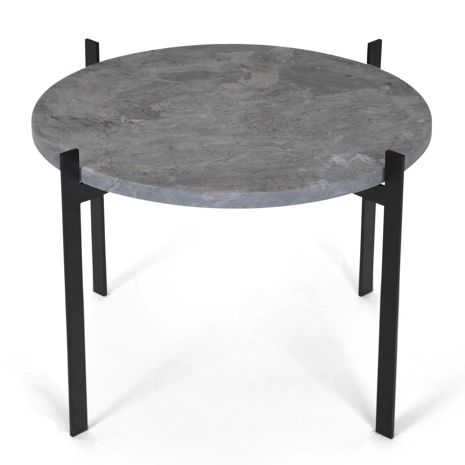 Ox Denmarq Single Deck Bord Svart Underrede Gr&aring; - Soffbord Marmor Brun