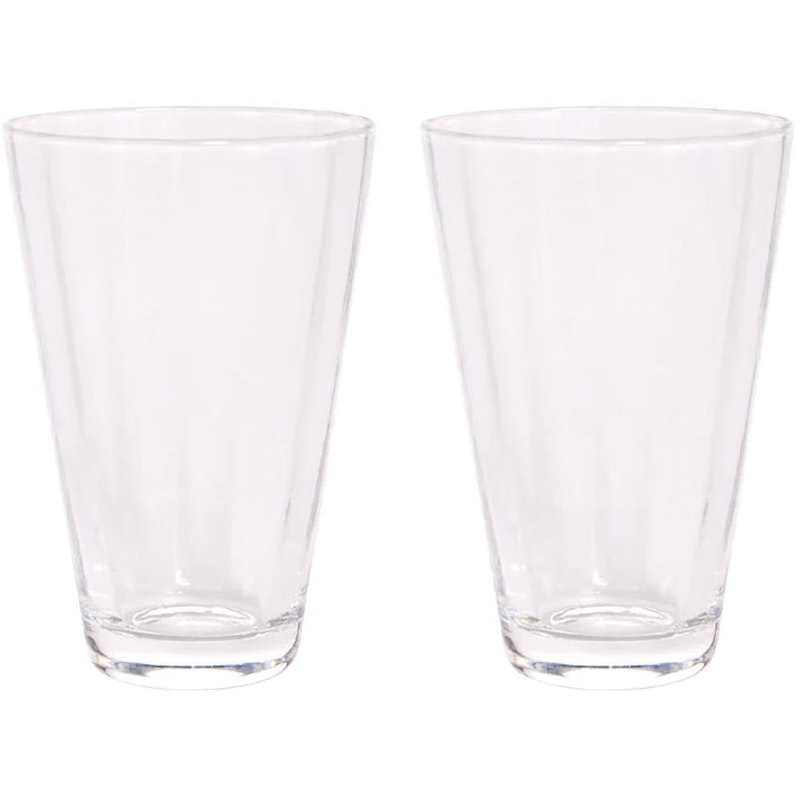 Yuka Groove Glas 2-pack, Klar