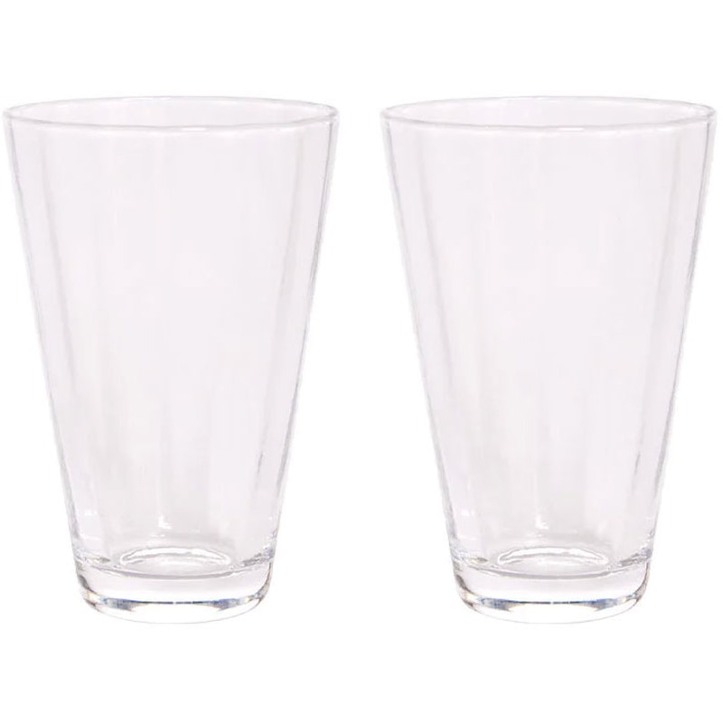 Yuka Groove Glas 2-pack, Klar