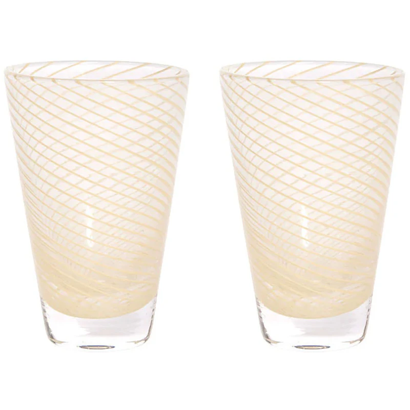 Yuka Glas 2-pack, Gul