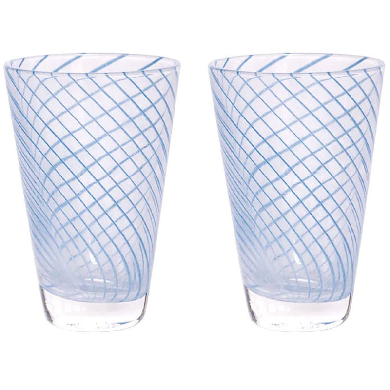 Yuka Glas 2-pack, Blå