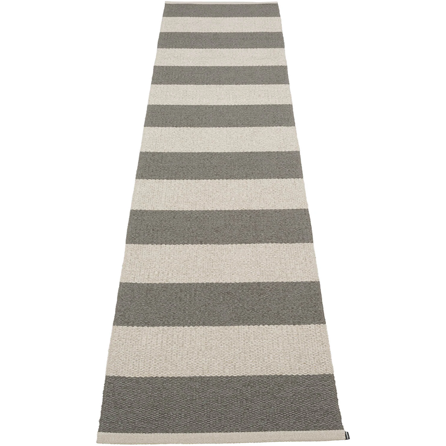 Pappelina Bob Matta 70x300 Cm /linen - Mönstrade mattor Pvc Charcoal