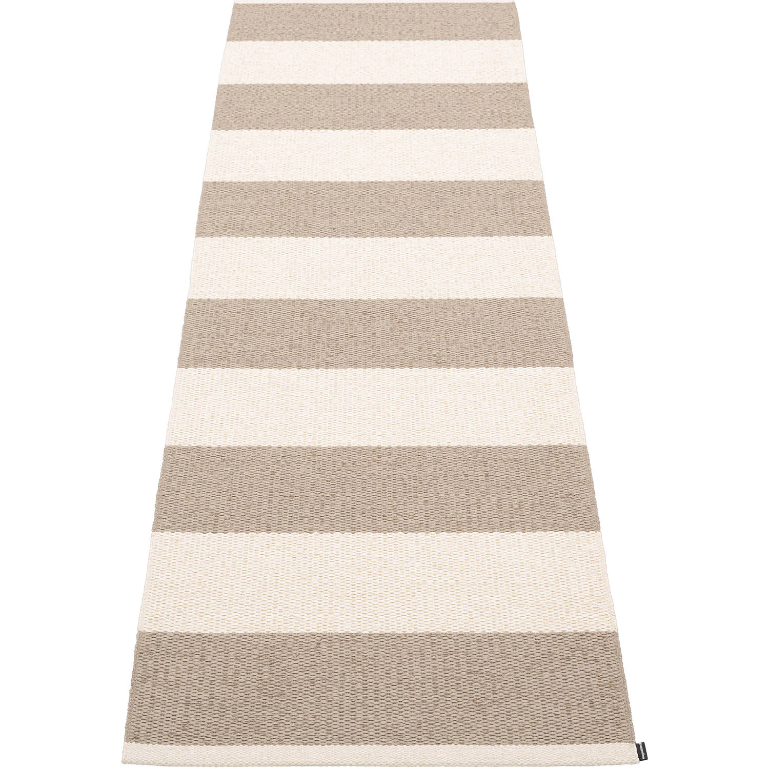 Pappelina Bob Matta 70x225 Cm Mud/vanilla - Mönstrade mattor Pvc Vanilj