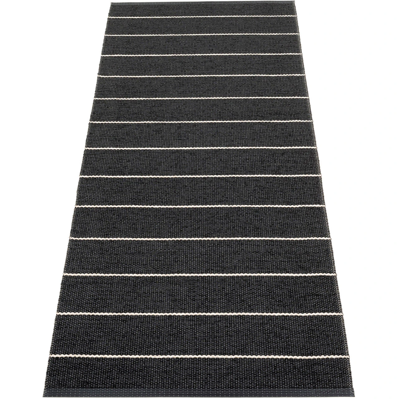 Pappelina Carl Matta 70x180 Cm /charcoal - Mönstrade mattor Polyester Svart