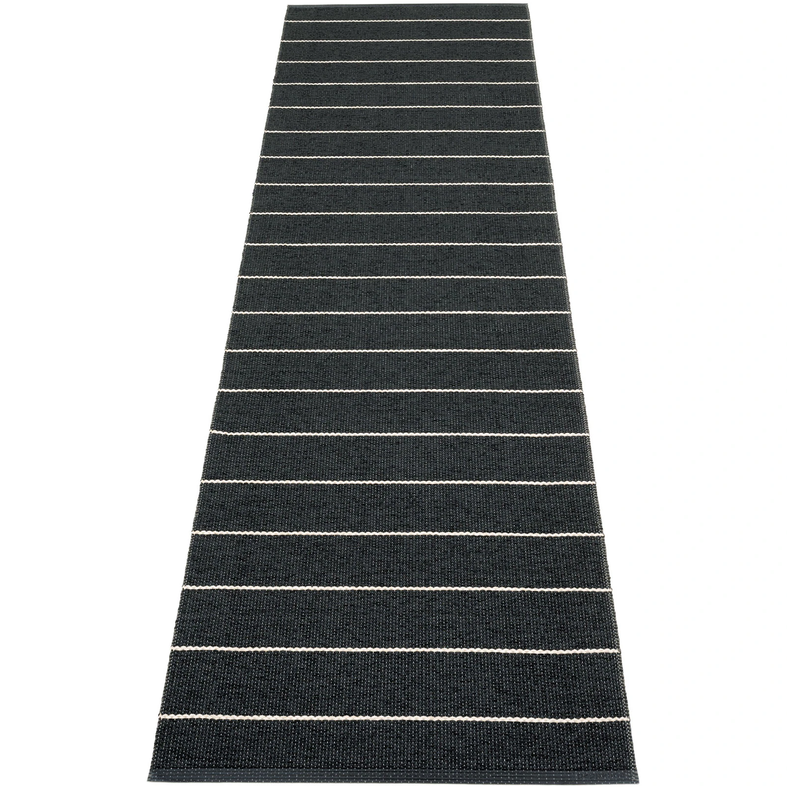 Pappelina Carl Matta 70x270 Cm /charcoal - Mönstrade mattor Polyester Svart