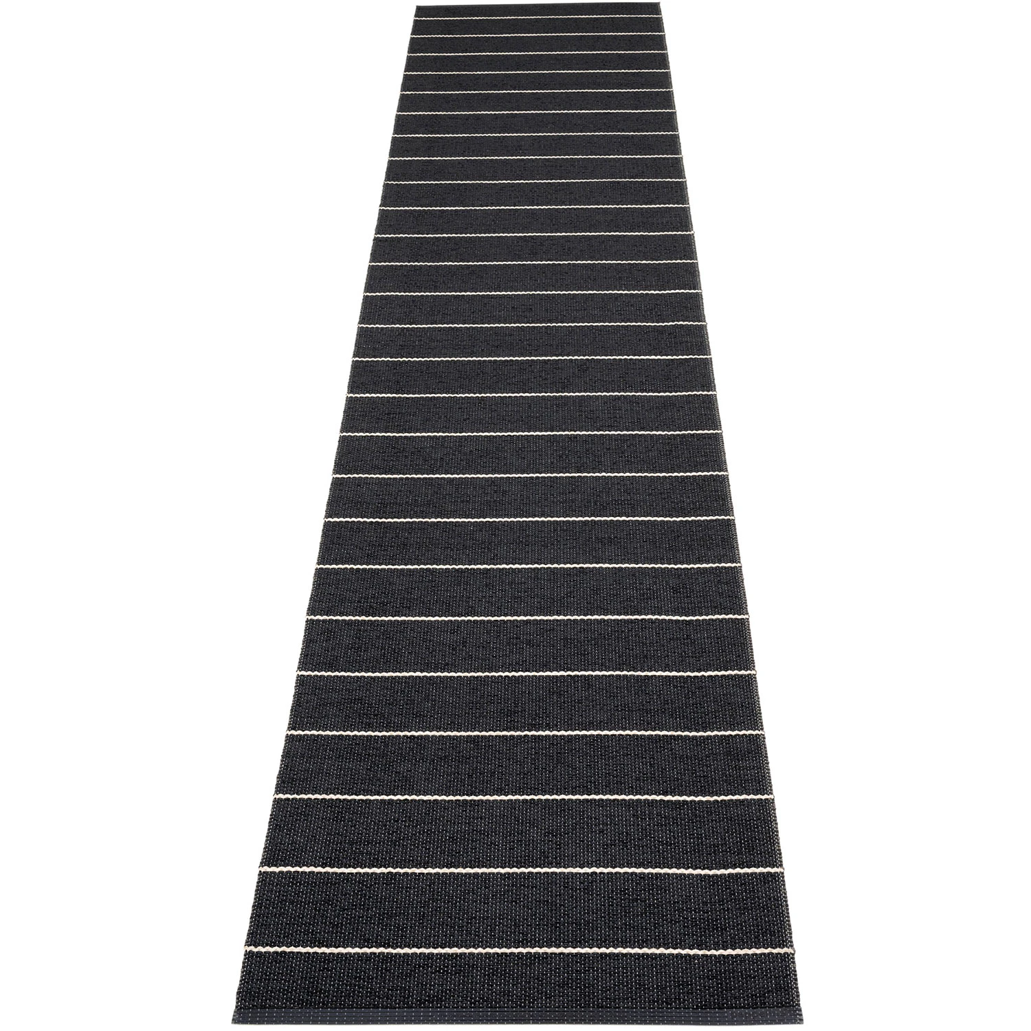 Pappelina Carl Matta 70x350 Cm /charcoal - Mönstrade mattor Polyester Svart
