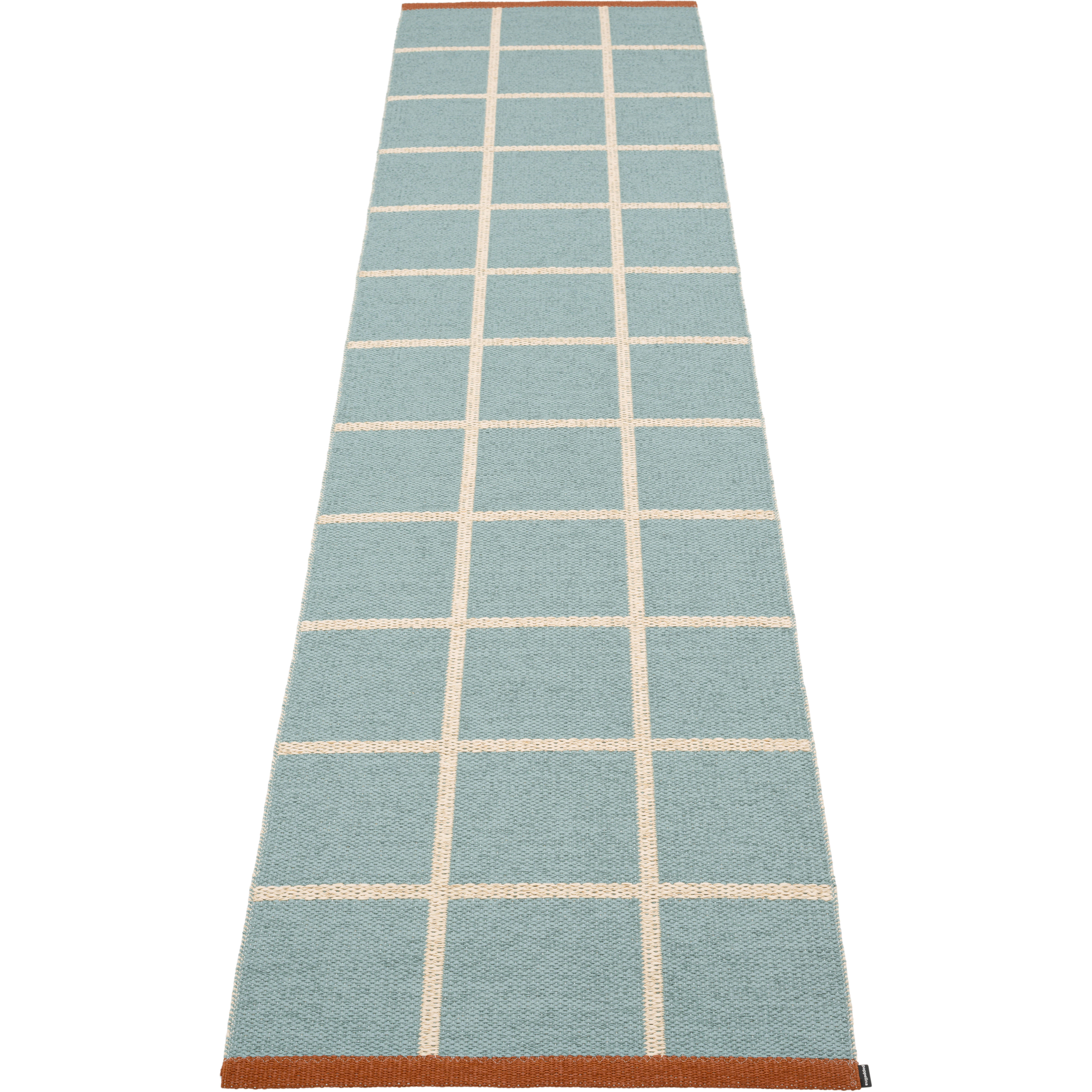 Pappelina Criss Plastmatta Haze / / Rust 70x300 Cm - Mönstrade mattor Pvc Cream