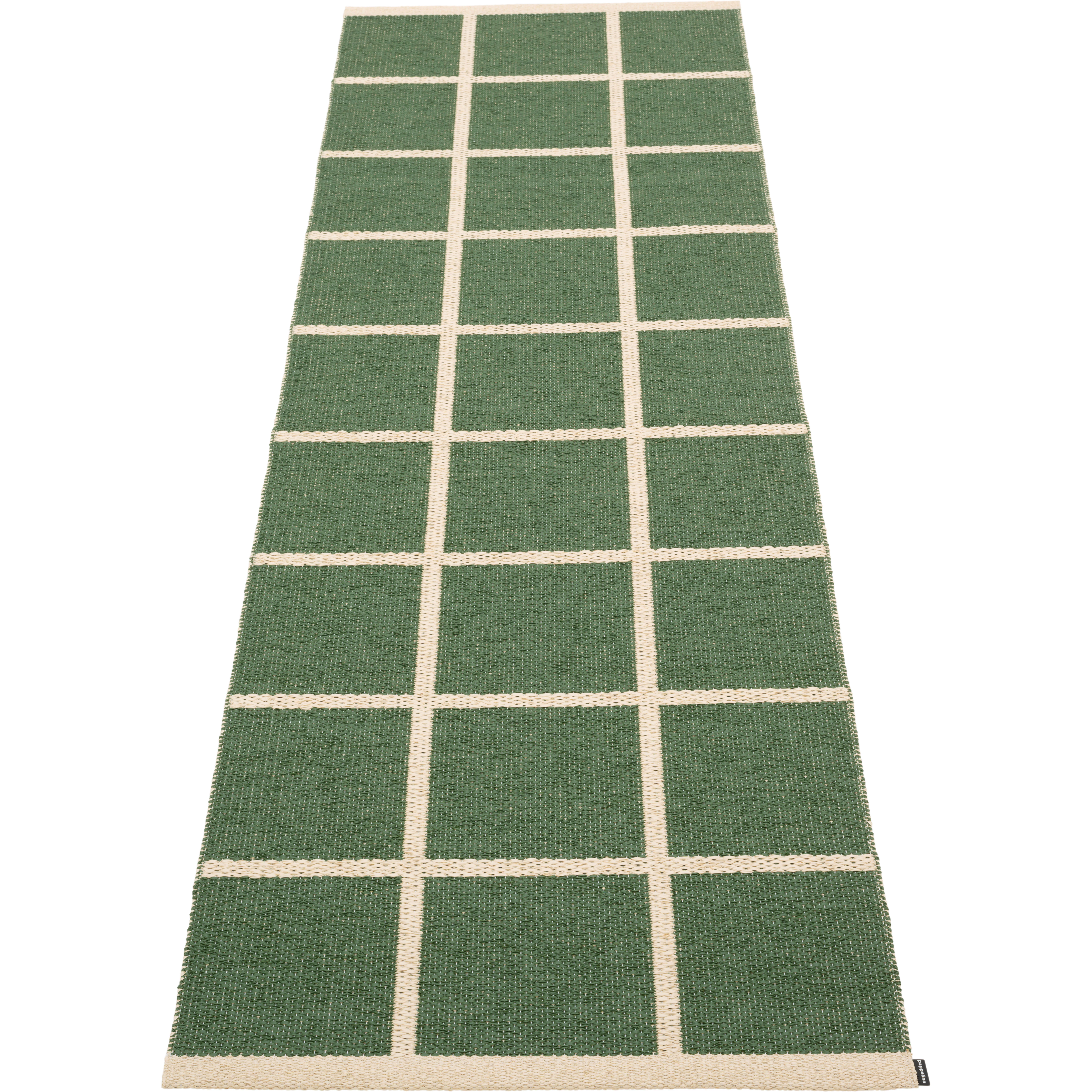 Pappelina Criss Plastmatta Leaf / 70x225 Cm - Mönstrade mattor Pvc Cream