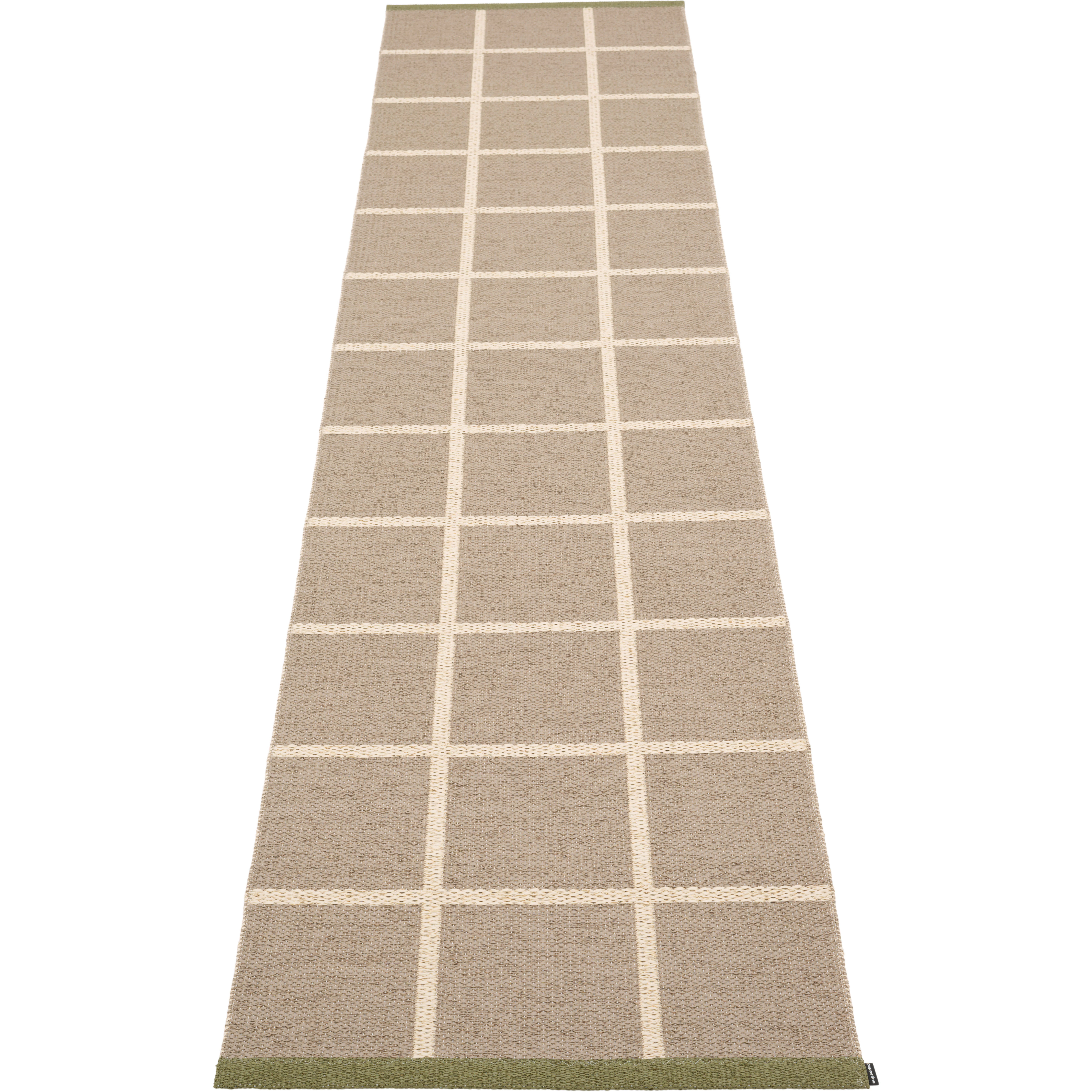 Pappelina Criss Plastmatta Potato / / Pine 70x300 Cm - Mönstrade mattor Pvc Cream