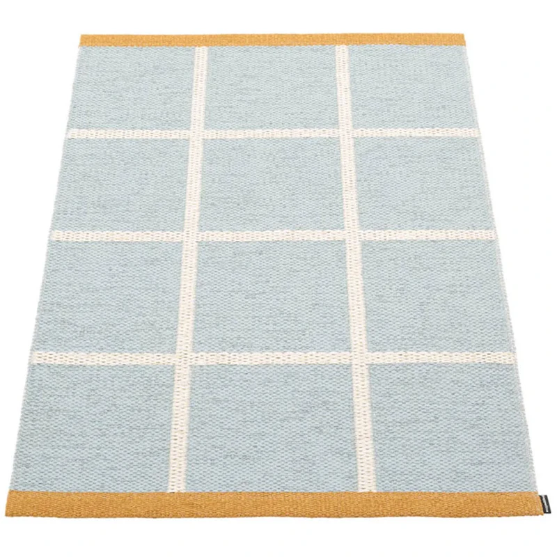 Criss Pop Plastmatta 70x100 cm, Blue Fog / Vanilla / Ochre