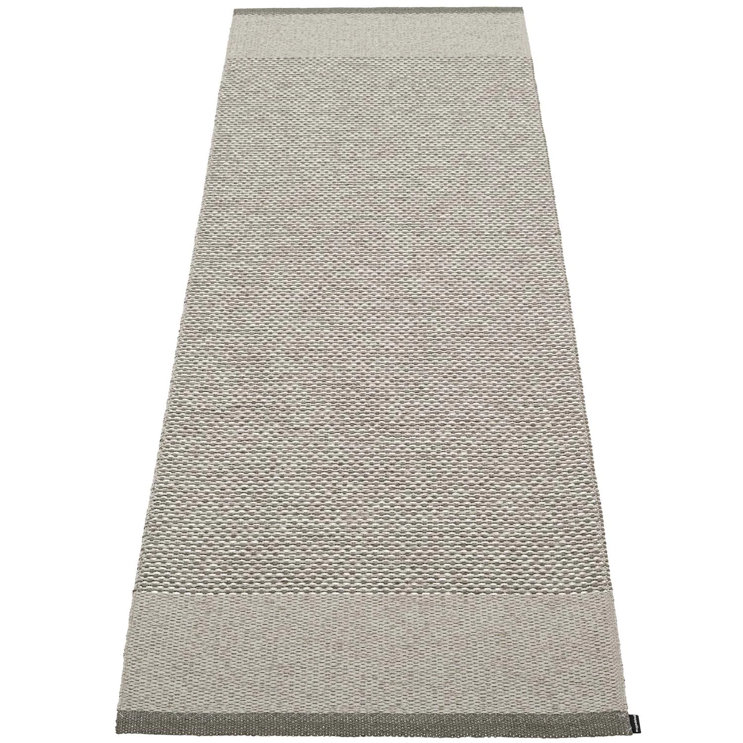 Pappelina Edit Matta / Warm Grey / Stone Metallic 70x200 Cm - Enfärgade mattor Polyester Charcoal
