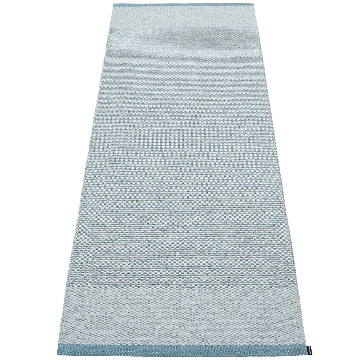 Pappelina Edit Matta Dove Blue / Blue Fog / 70x200 Cm - Enfärgade mattor Polyester Stone Metallic