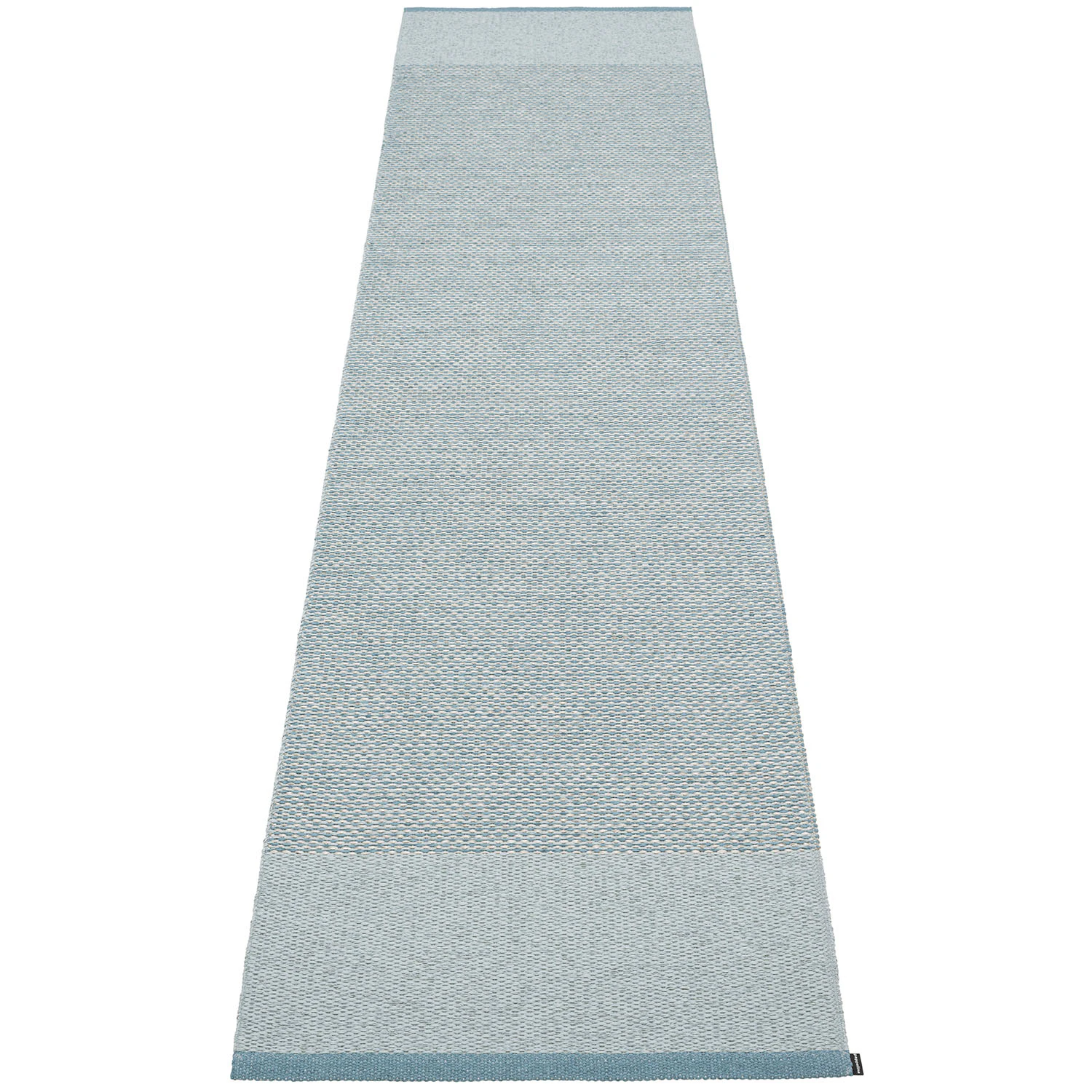 Pappelina Edit Matta Dove Blue / Blue Fog / 70x300 Cm - Enfärgade mattor Polyester Stone Metallic