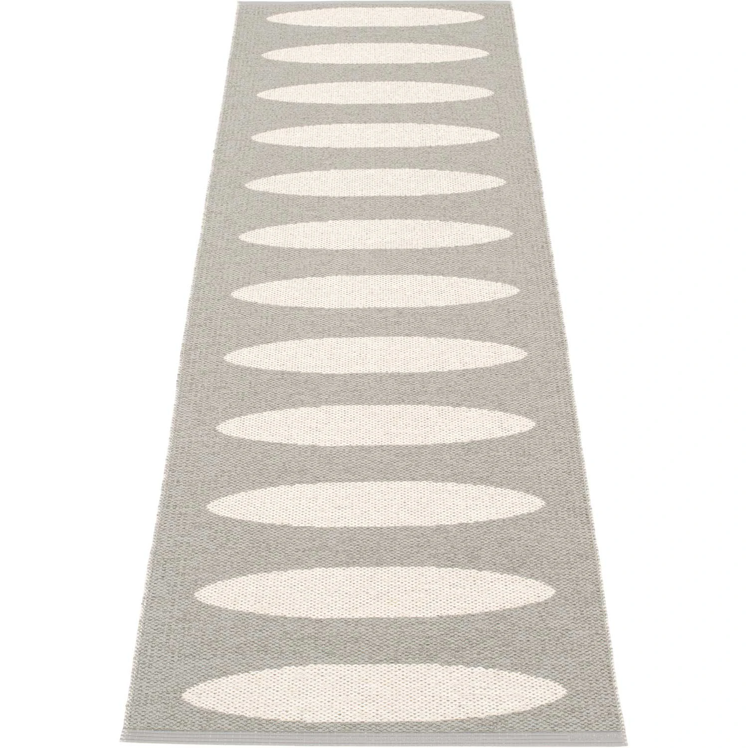 Pappelina Ella Matta 70x225 Cm Warm Grey/vanilla - Mönstrade mattor Pvc Grå