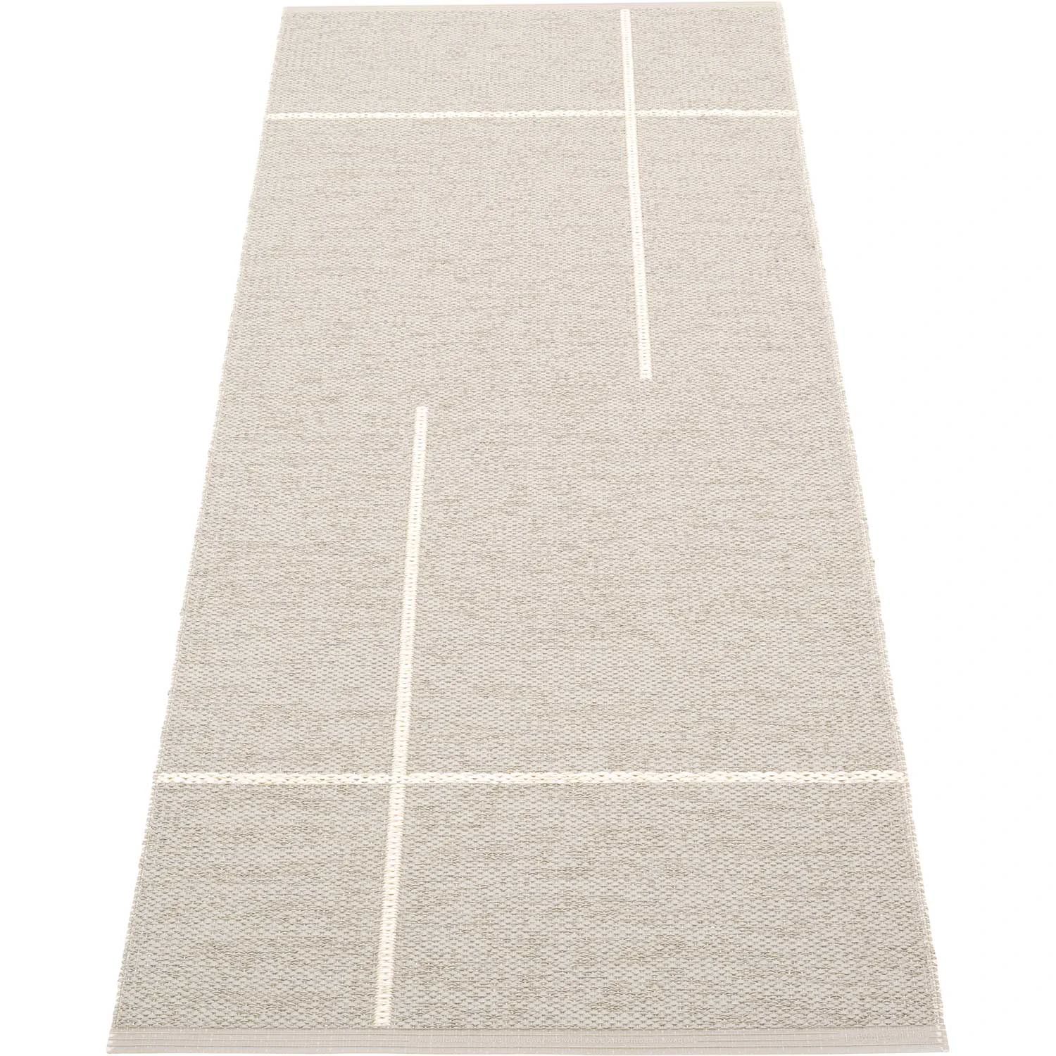 Pappelina Fred Matta 70x180 Cm / Vanilla - Mönstrade mattor Pvc Linen