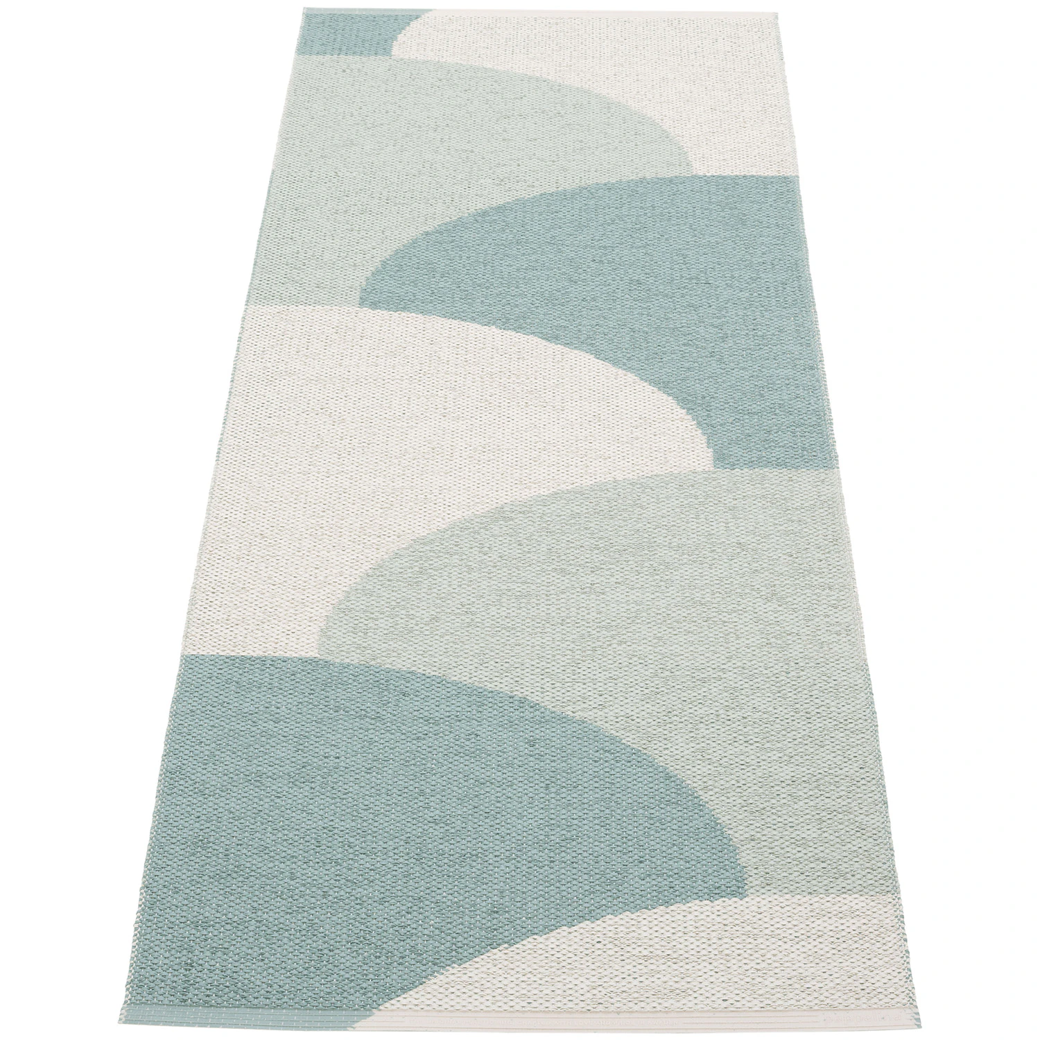 Pappelina Hill Matta 70x180 Cm Haze / Sage / Fossil Grey - Mönstrade mattor Pvc Salvia