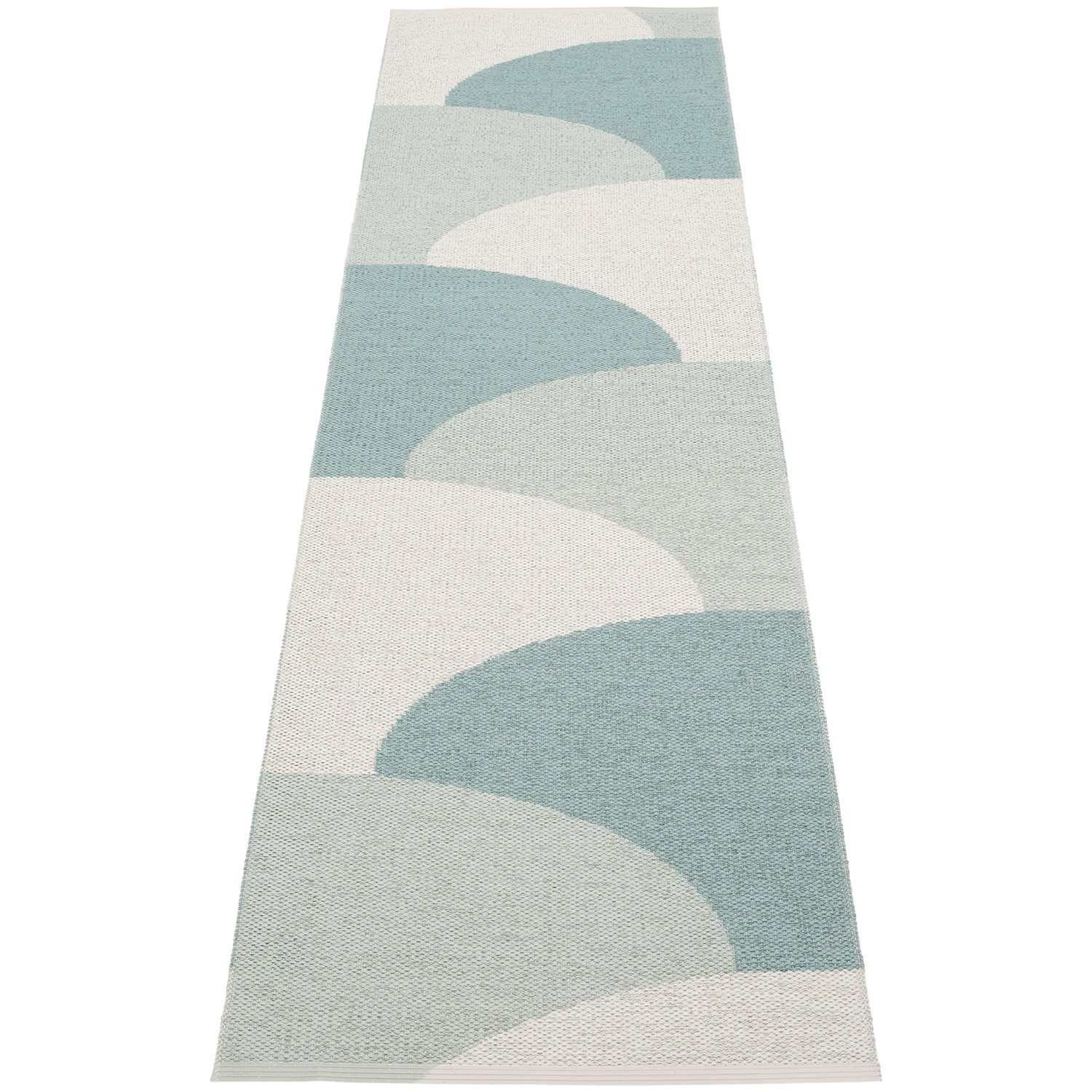 Pappelina Hill Matta 70x270 Cm Haze / Sage / Fossil Grey - Mönstrade mattor Pvc Salvia