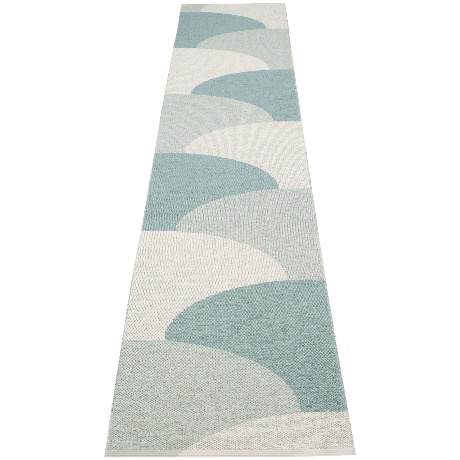 Pappelina Hill Matta 70x360 Cm Haze / Sage / Fossil Grey - Mönstrade mattor Pvc Salvia