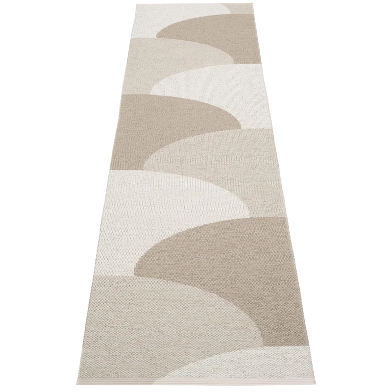 Hill Matta 70x270 cm, Dark Linen / Linen / Fossil Grey