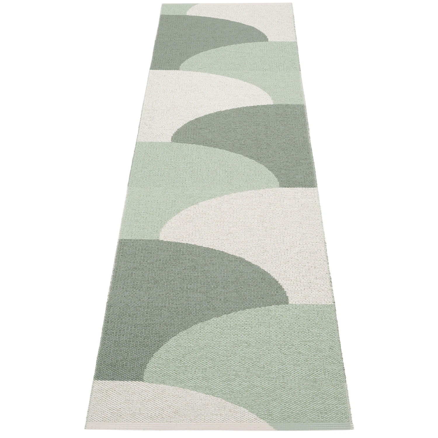 Pappelina Hill Matta 70x270 Cm / Misty Mint / Fossil Grey - Mönstrade mattor Pvc Army