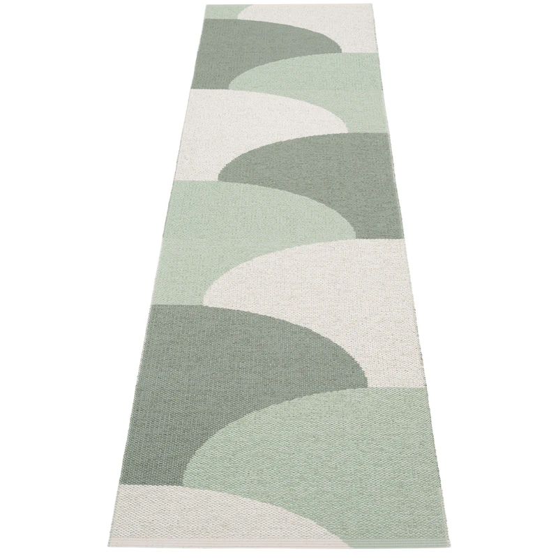 Hill Matta 70x270 cm, Army / Misty Mint / Fossil Grey