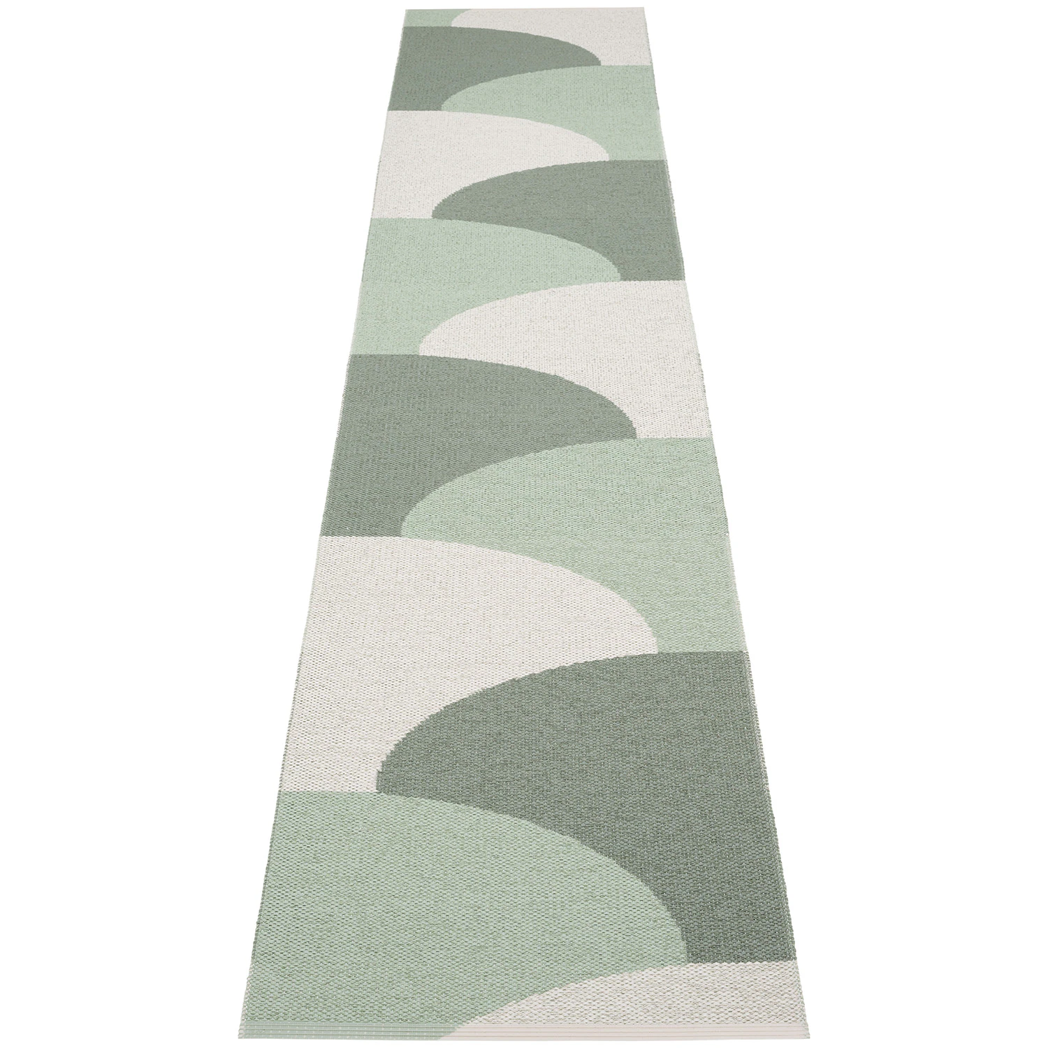 Pappelina Hill Matta 70x360 Cm / Misty Mint / Fossil Grey - Mönstrade mattor Pvc Army