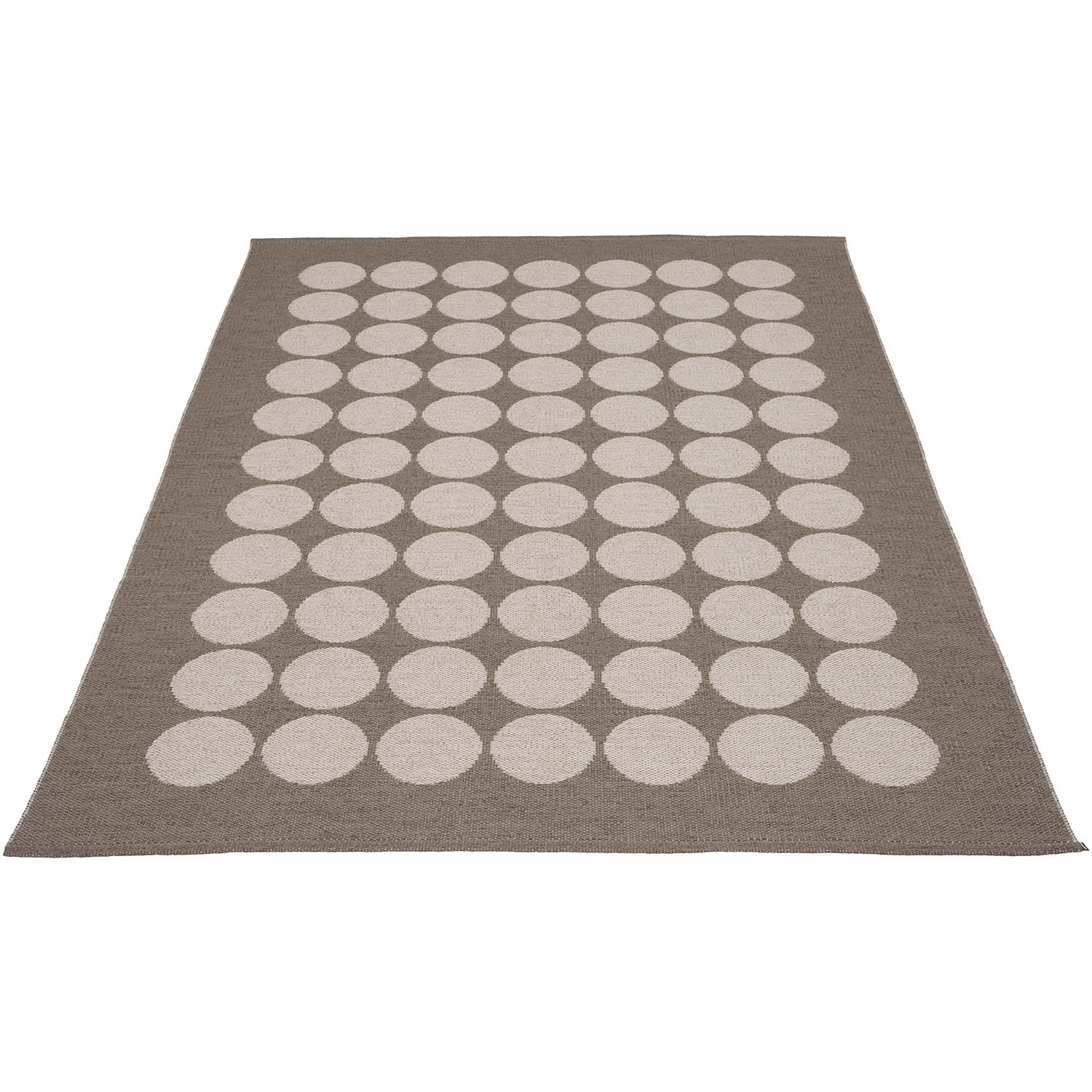 Pappelina Hugo Matta 180x260 Cm Walnut/linen - Mönstrade mattor Pvc Valnöt