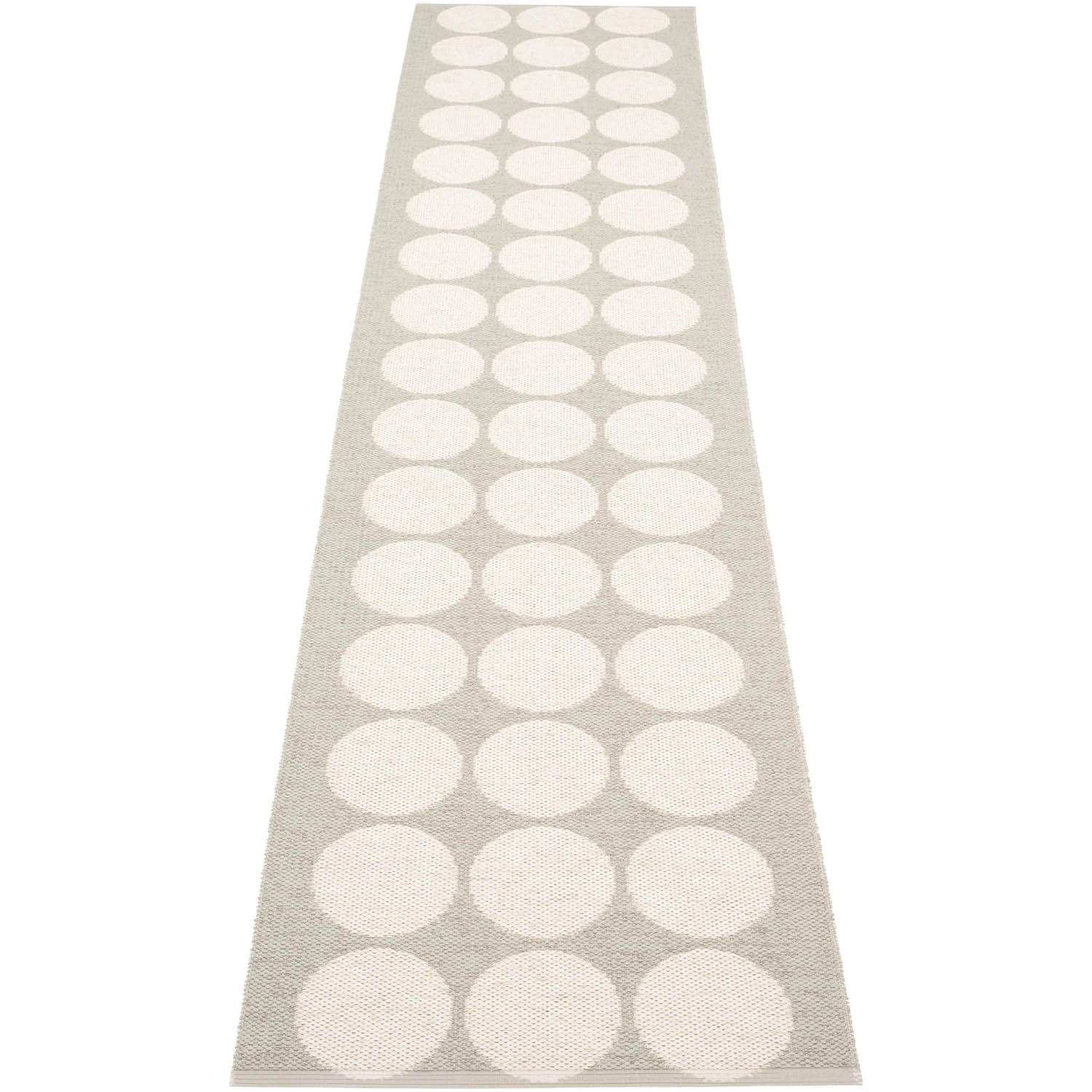 Pappelina Hugo Matta 70x320 Cm Linen/vanilla - Mönstrade mattor Pvc Vanilj