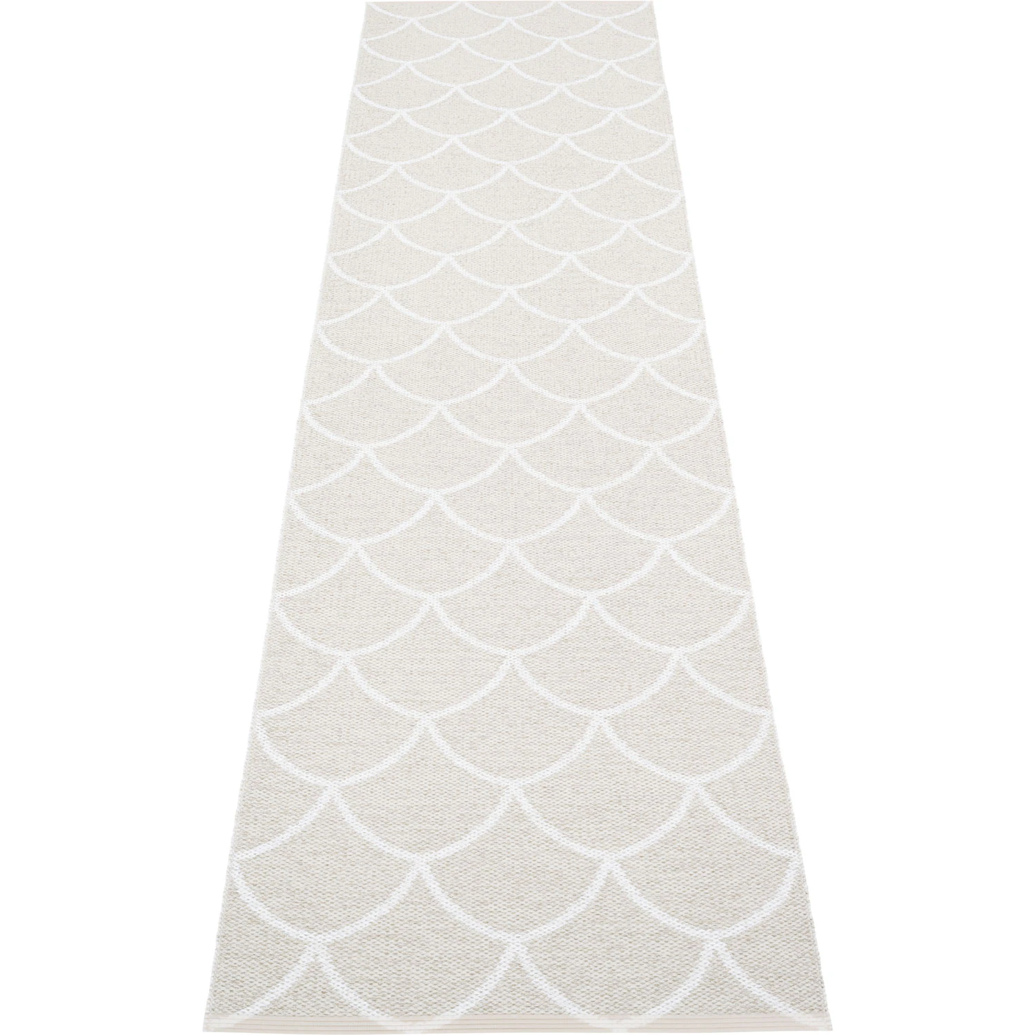 Pappelina Kotte Matta / White 70x300 Cm - Mönstrade mattor Polyester Fossil Grey