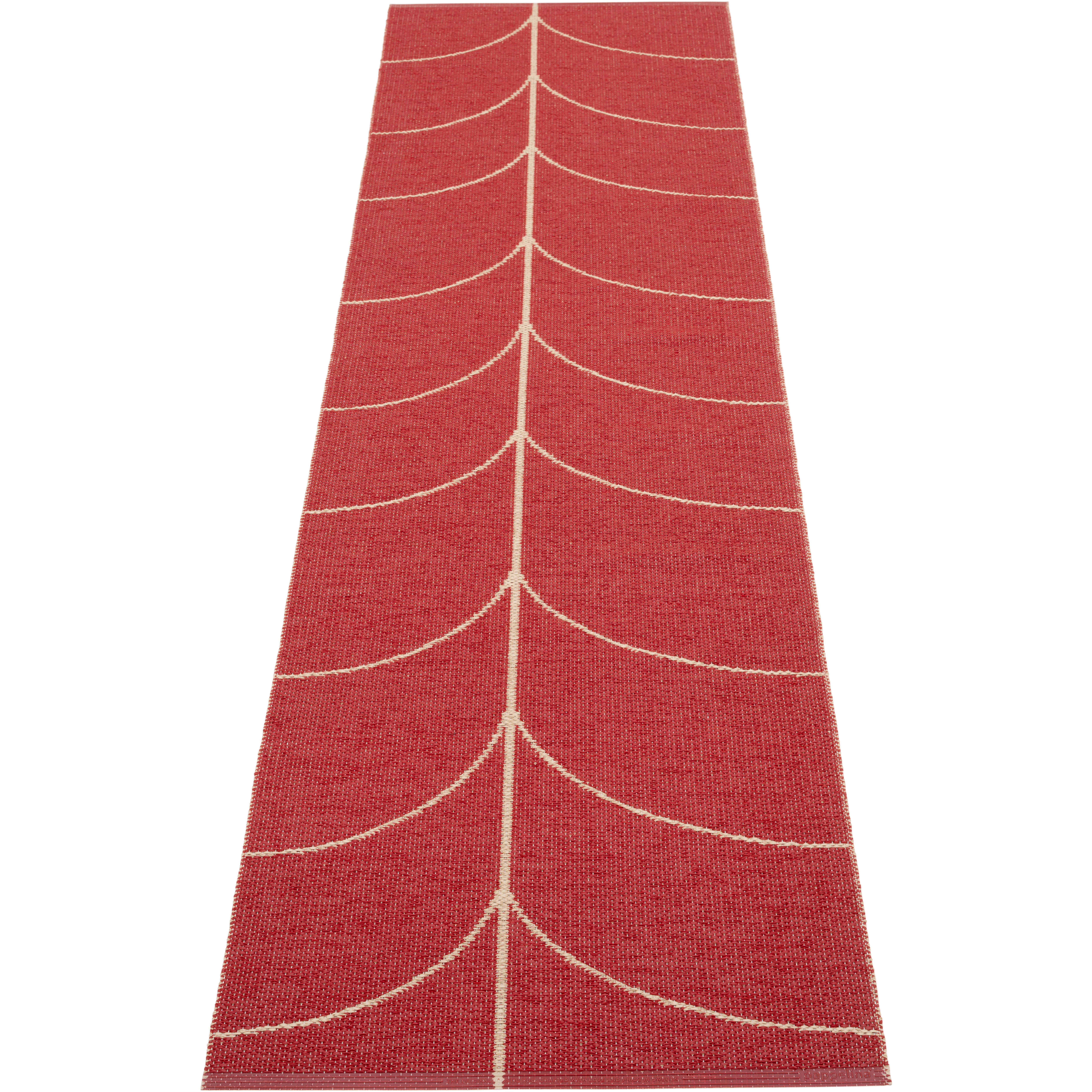 Pappelina Leif Plastmatta Berry / 70x270 Cm - Mönstrade mattor Pvc Beige