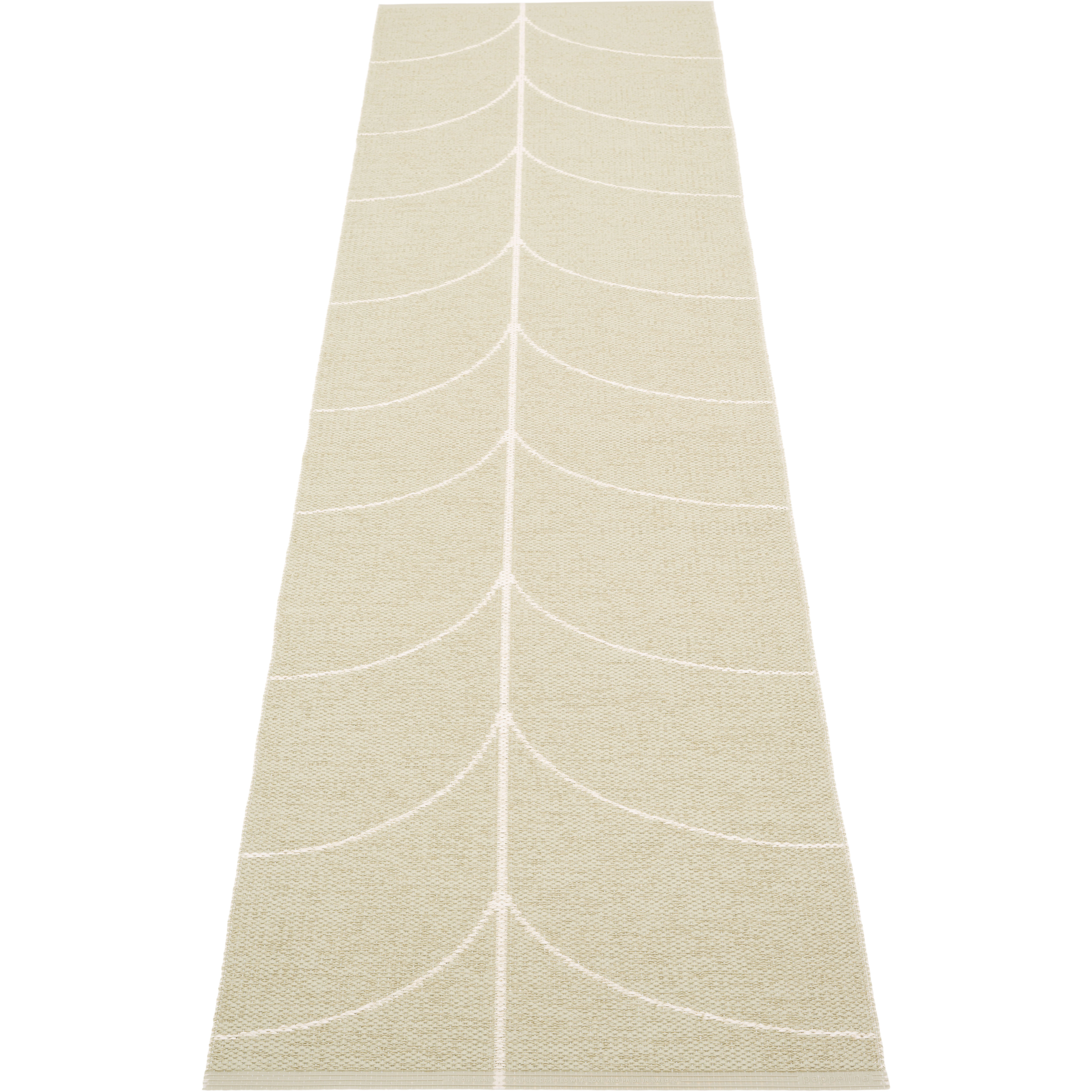 Pappelina Leif Plastmatta Seagrass / Vanilla 70x270 Cm - Mönstrade mattor Pvc Vanilj